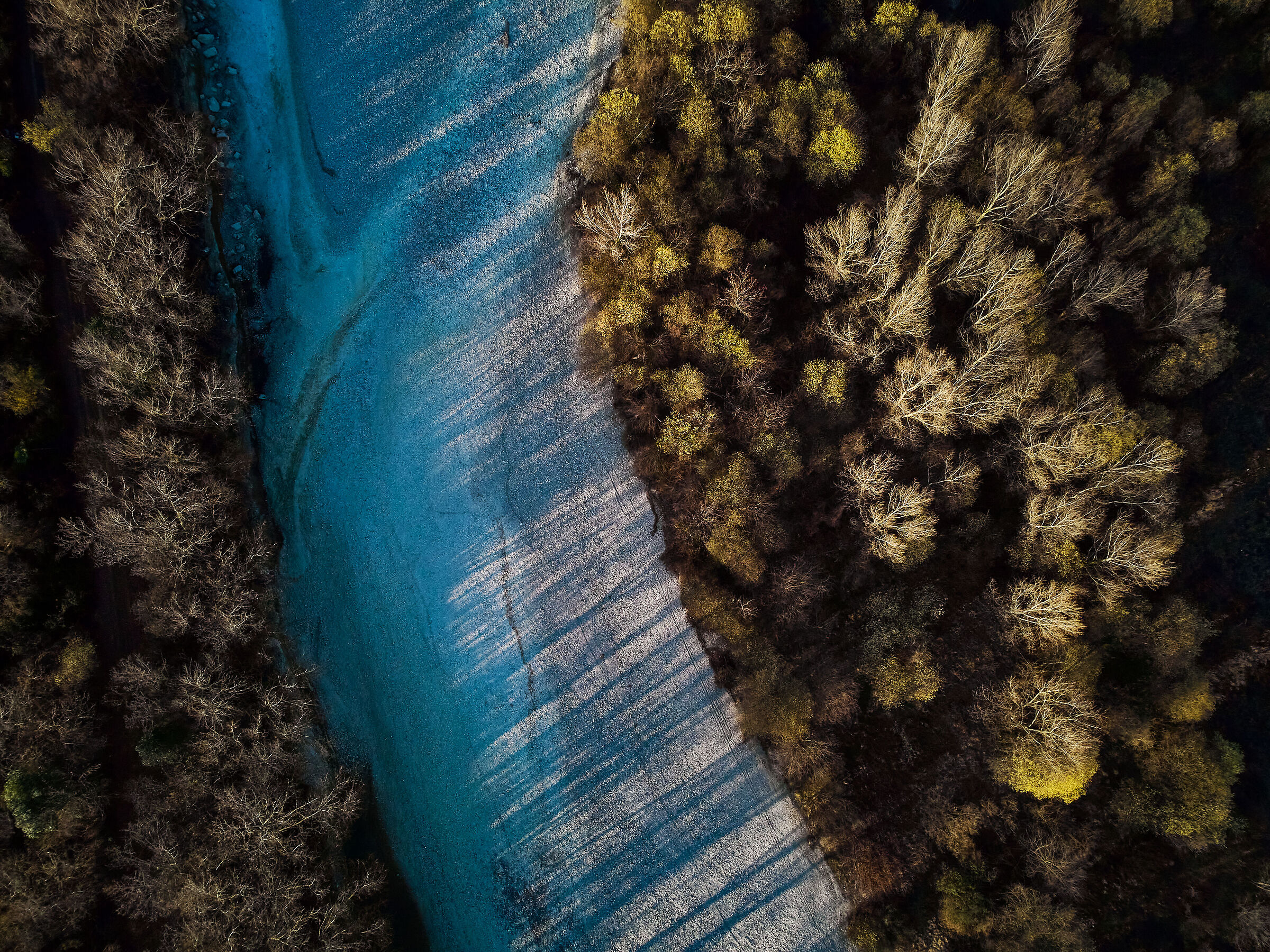 Greto Natisone at sunset