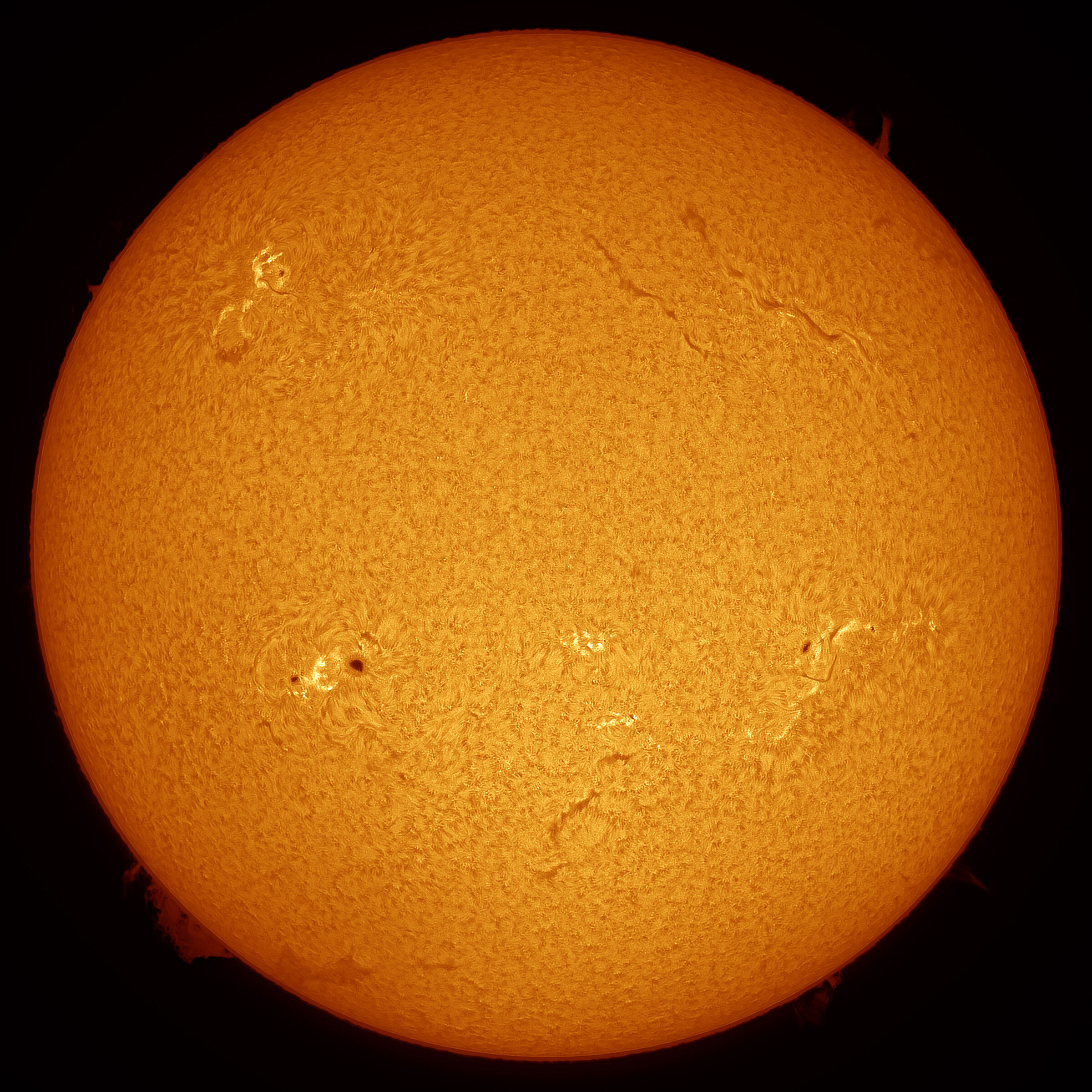 Sun in H-alpha of 07/03/2022