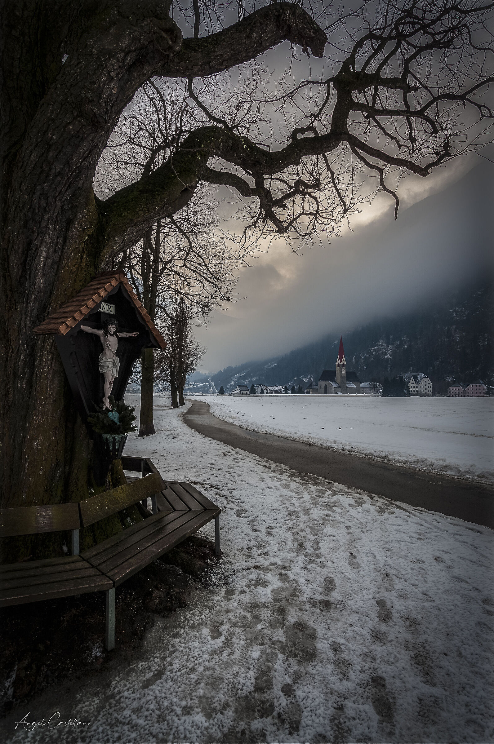 In the snowy fields of Campo Tures