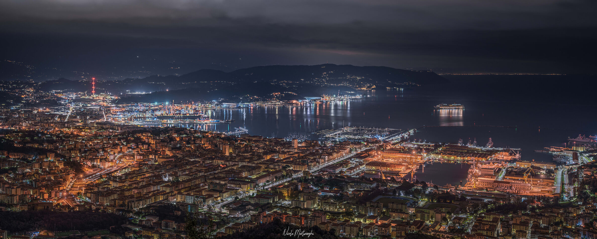 Night Overview of La Spezia