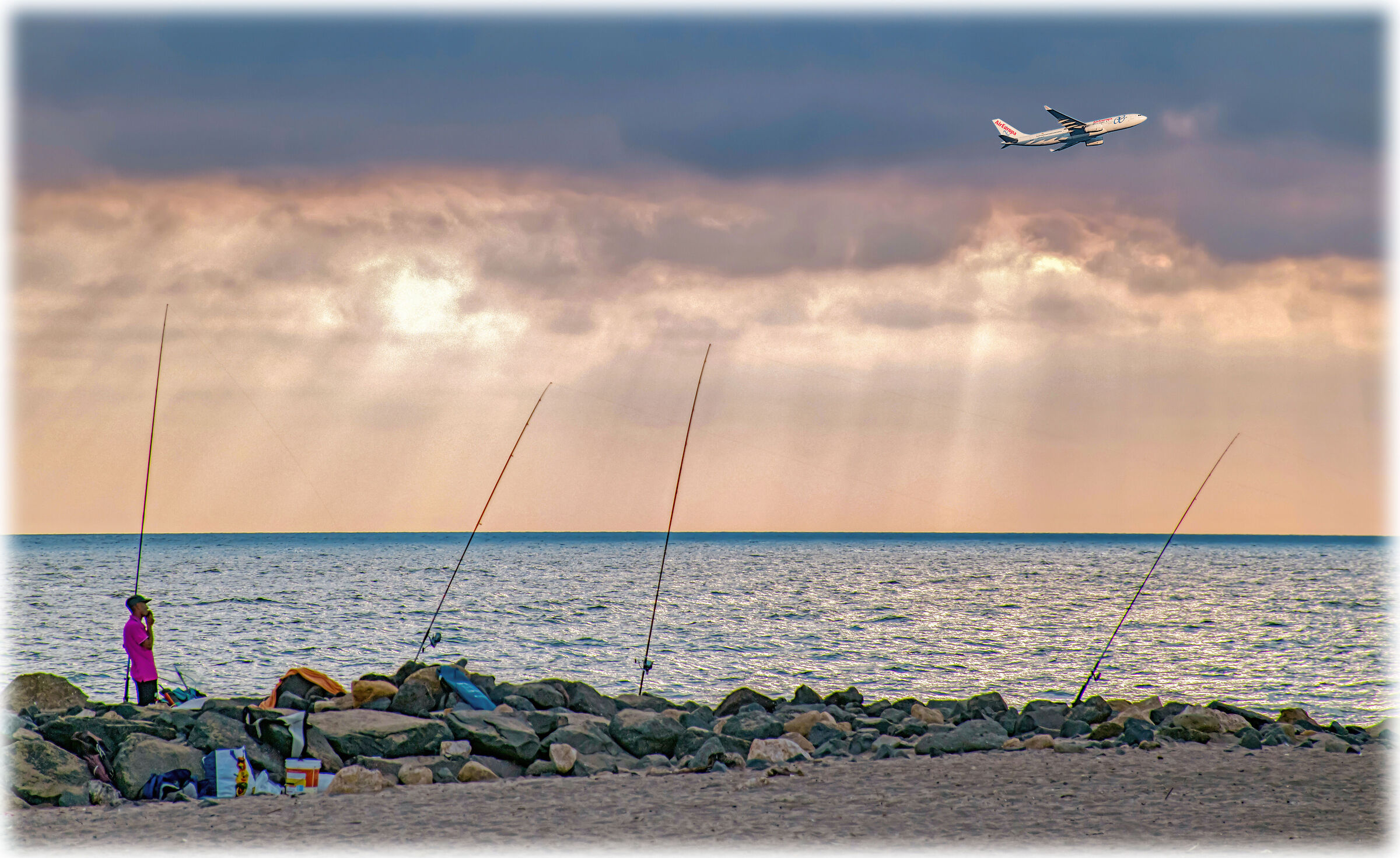 ... distraction in the sky...