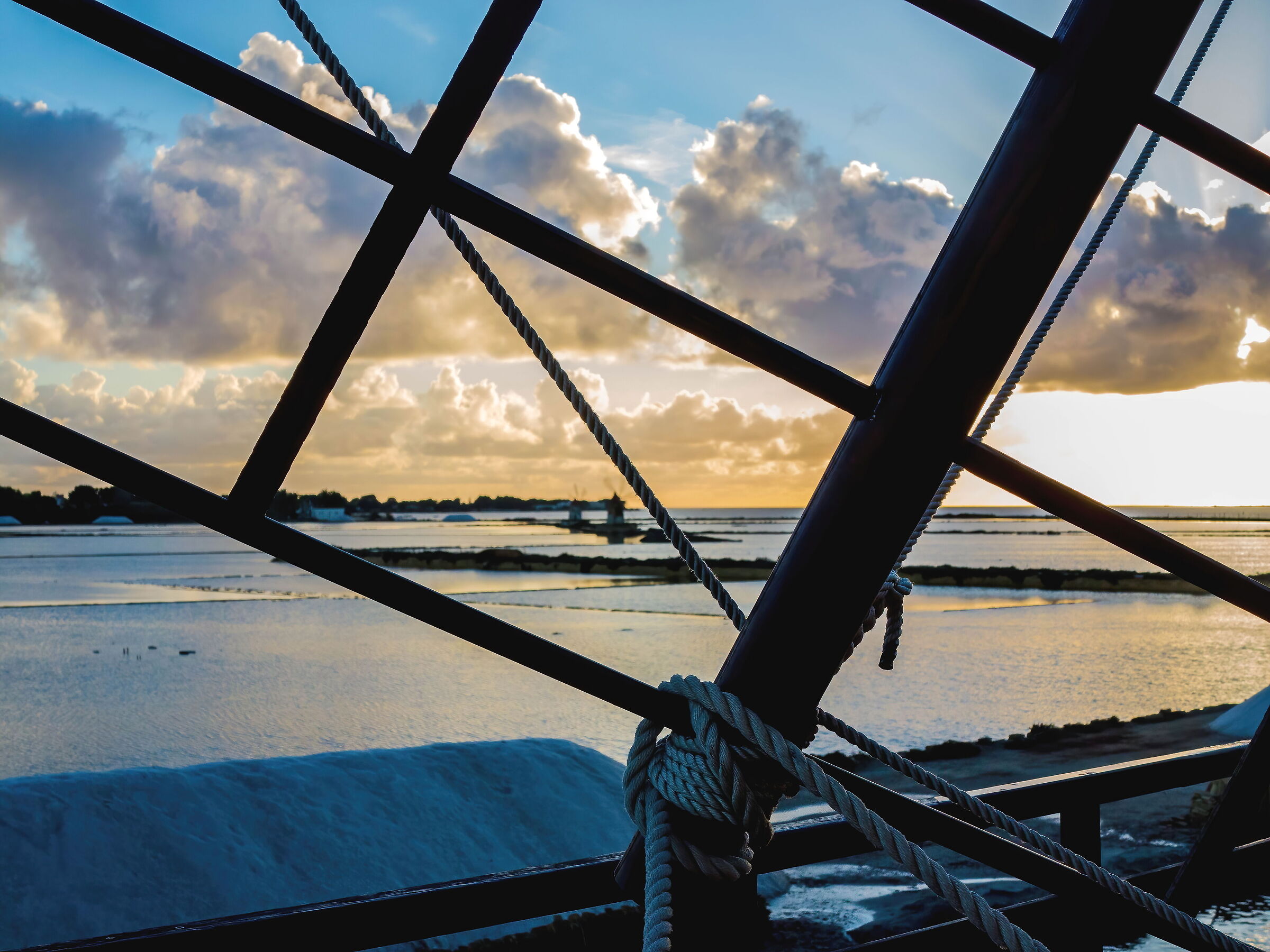 From the mill blades