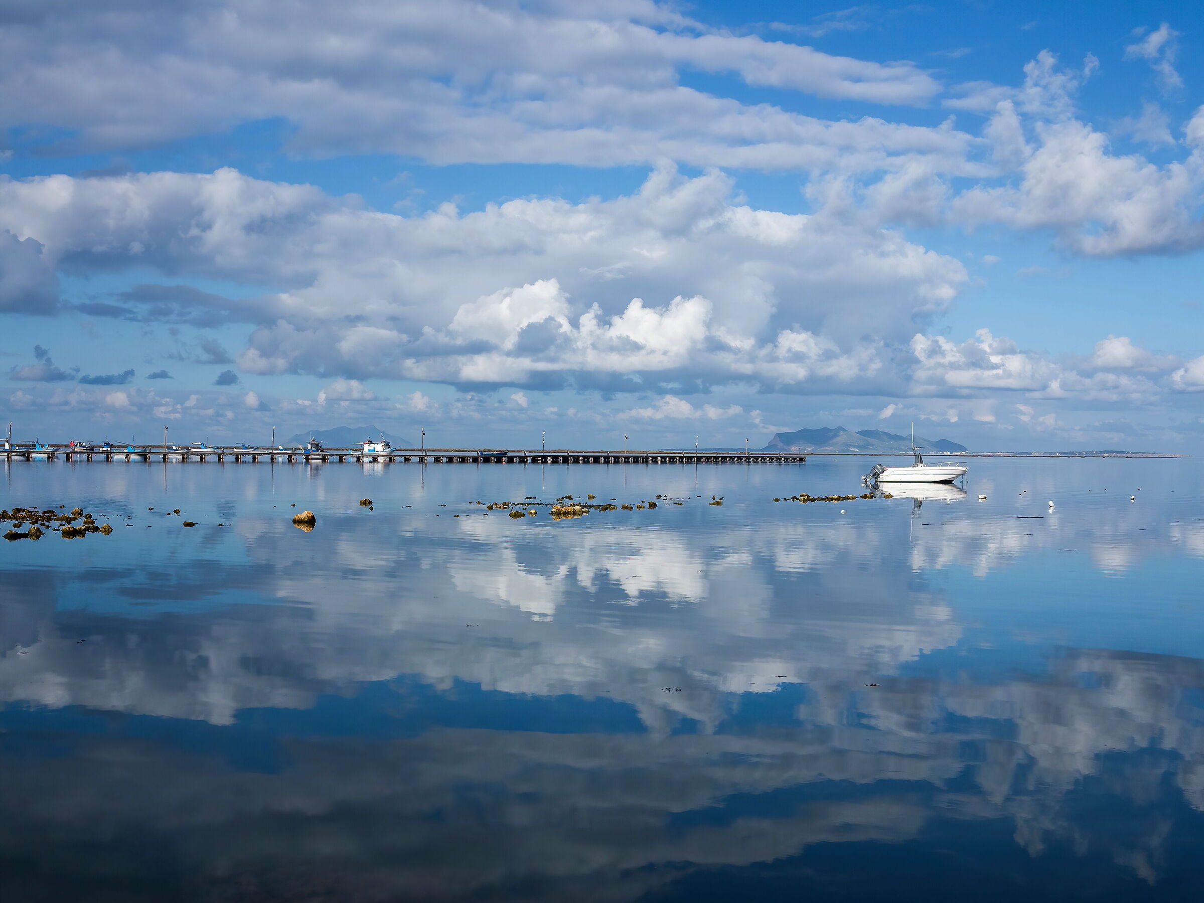 Clouds and sea