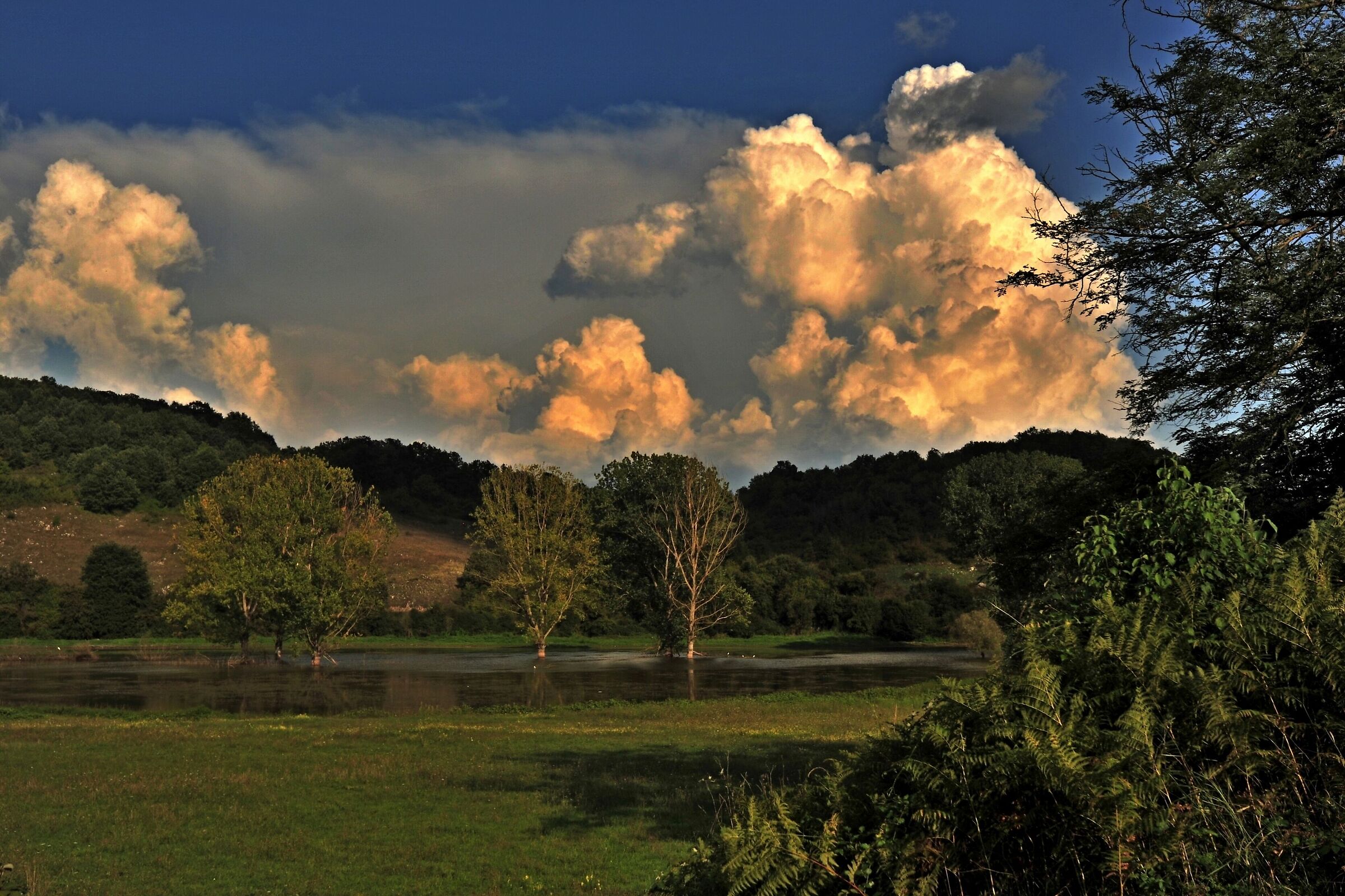 Lake Canterno at sunset