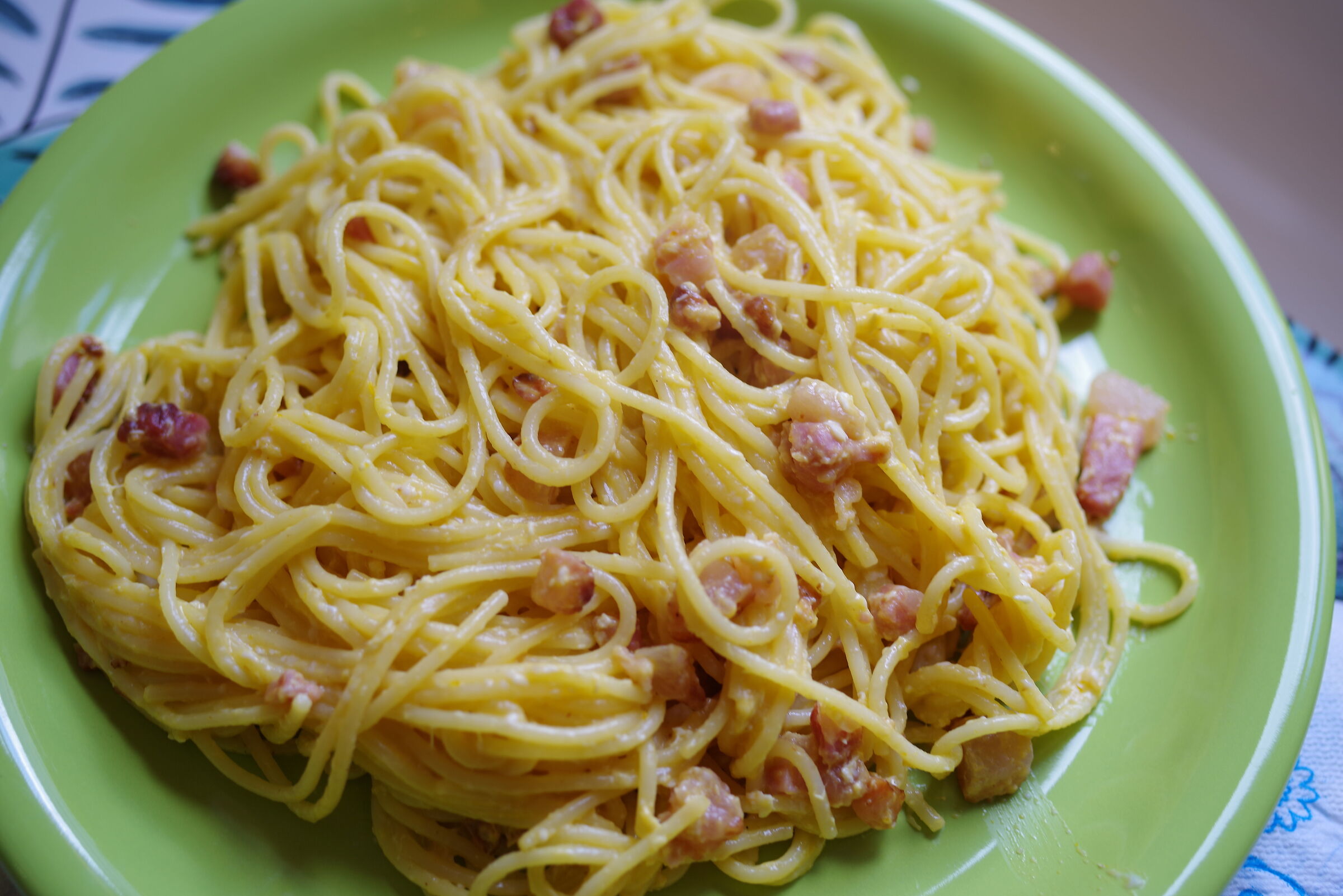 Today carbonara !!!