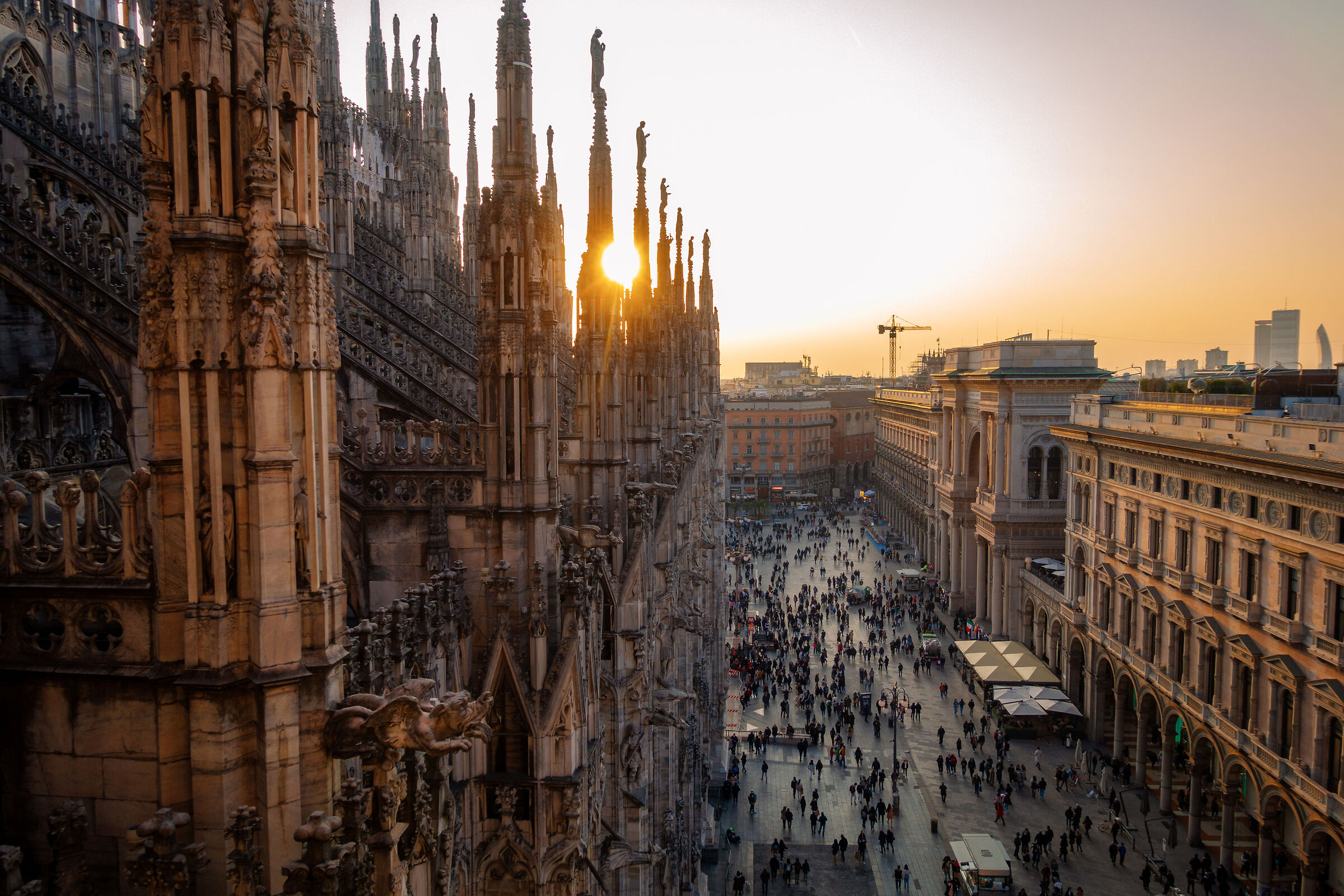 Sunset over the cathedral