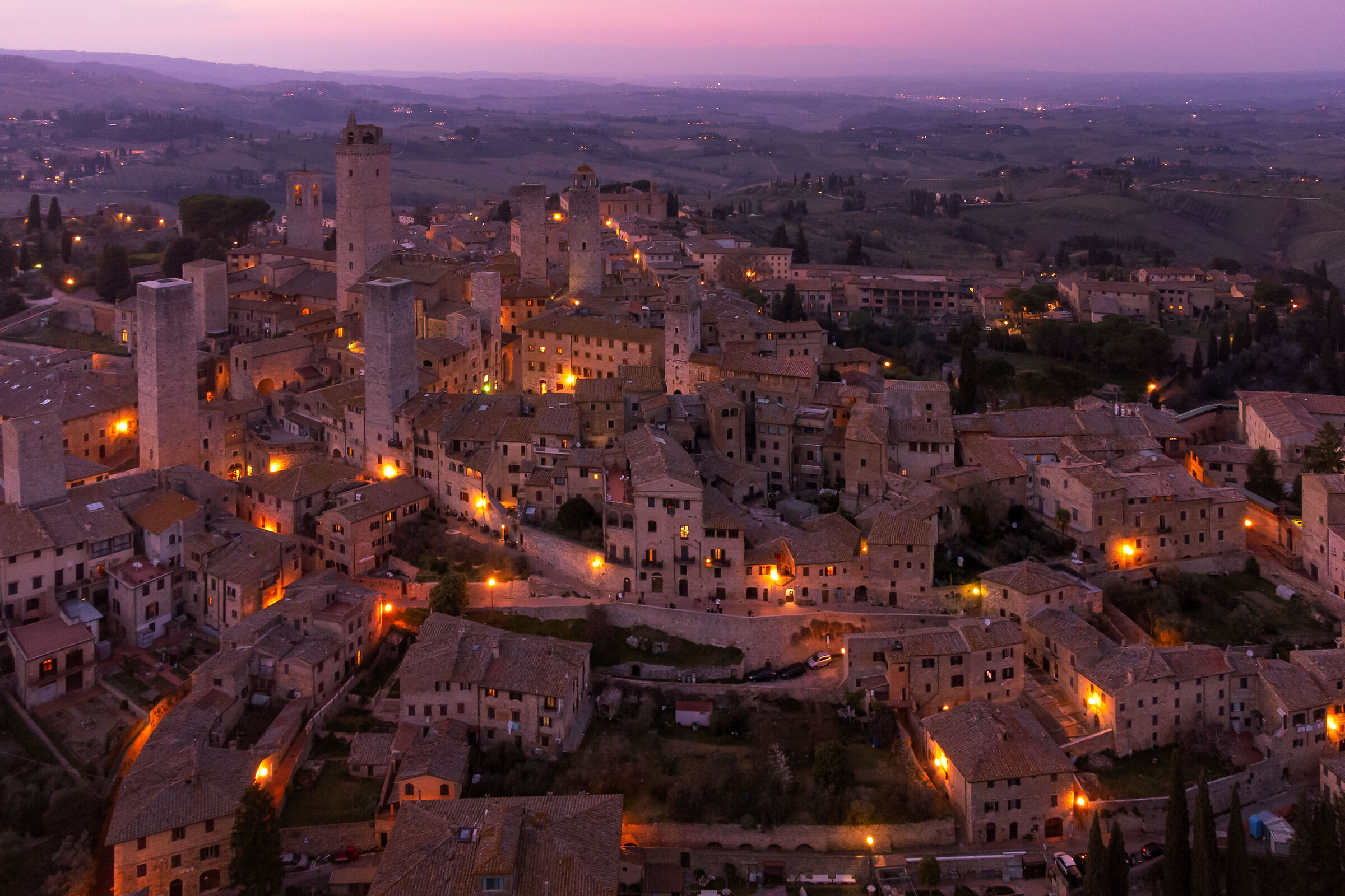 Ora blu a S Gimignano