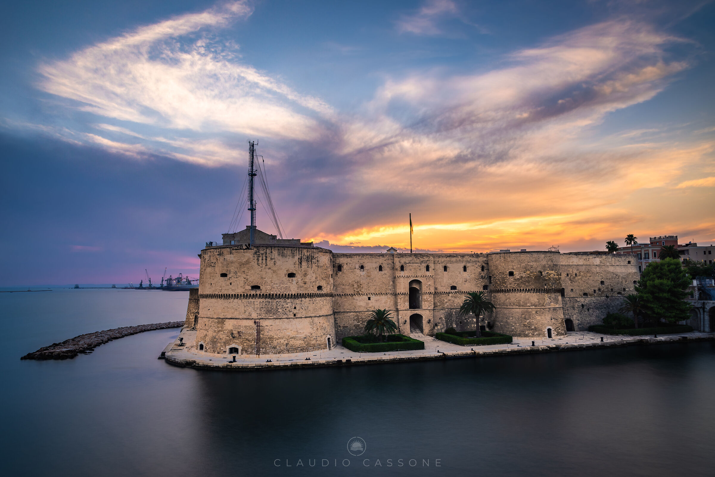 Castle at sunset