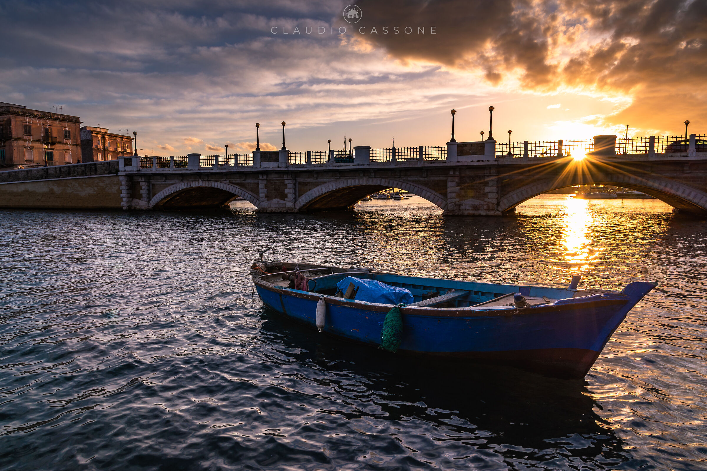 Il Ponte di Pietra al tramonto