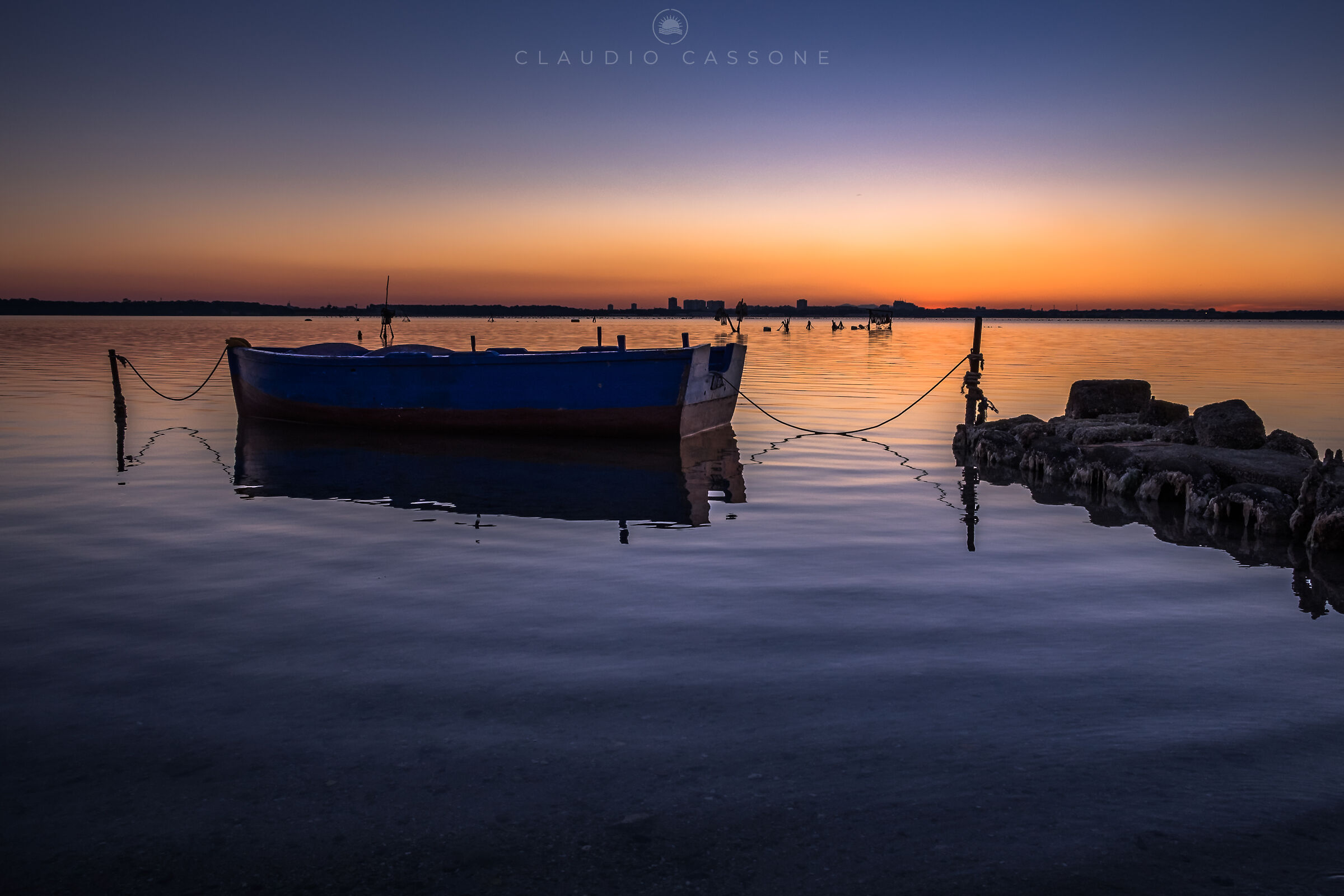 Evening falls on Taranto