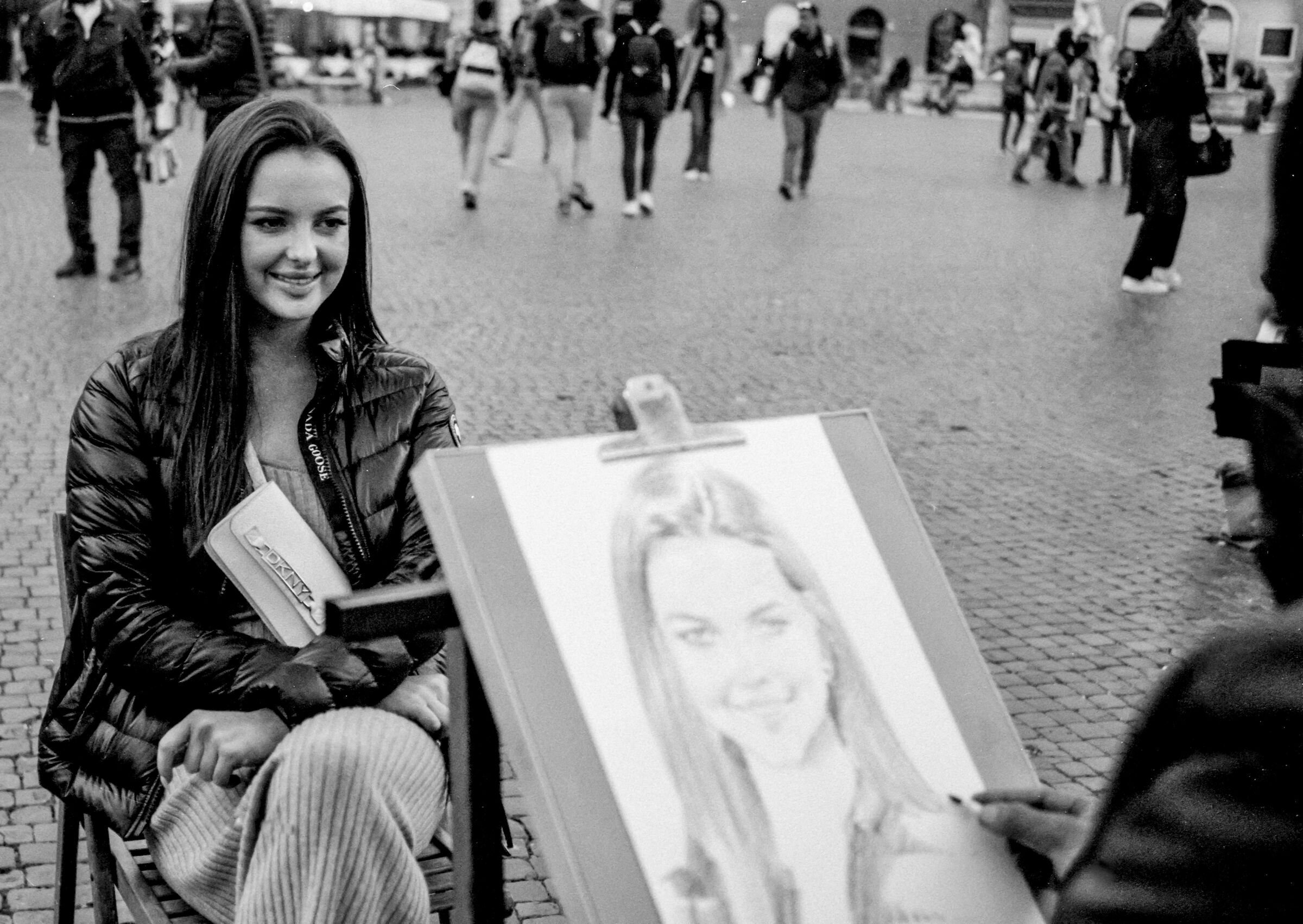 Roma-Ritrattista a Piazza Navona
