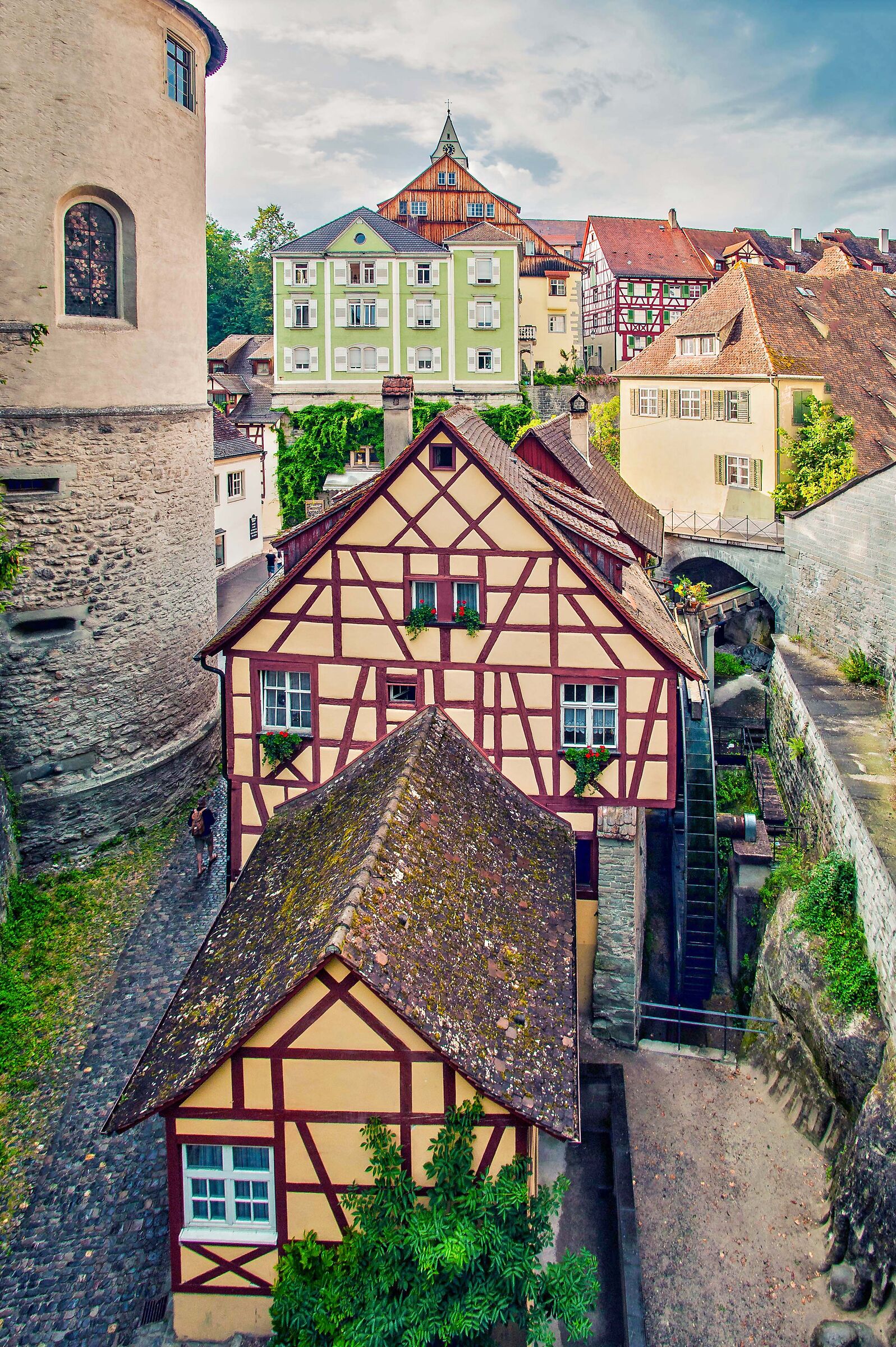 meersburg typical half-timbered houses