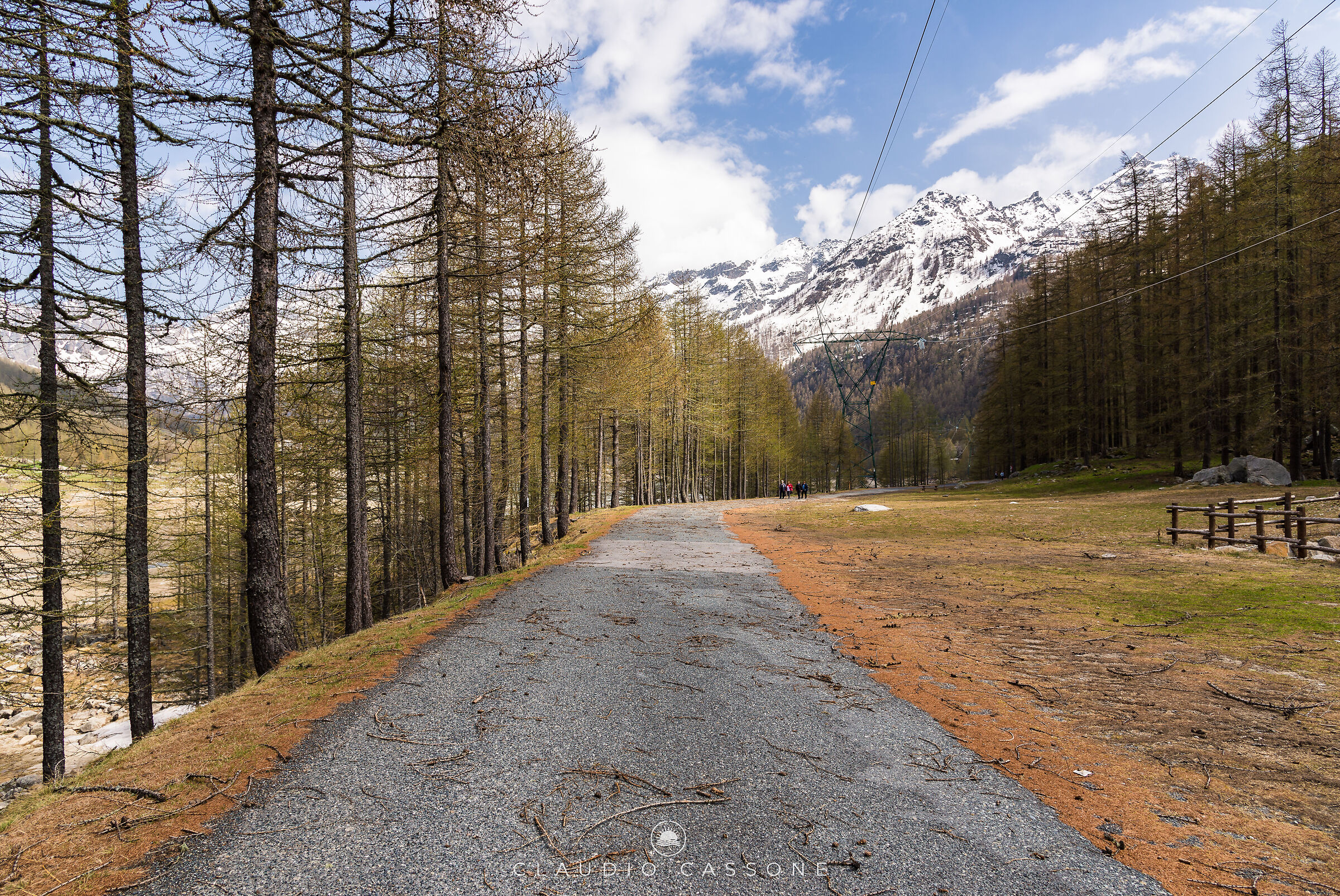 Walking in the mountains