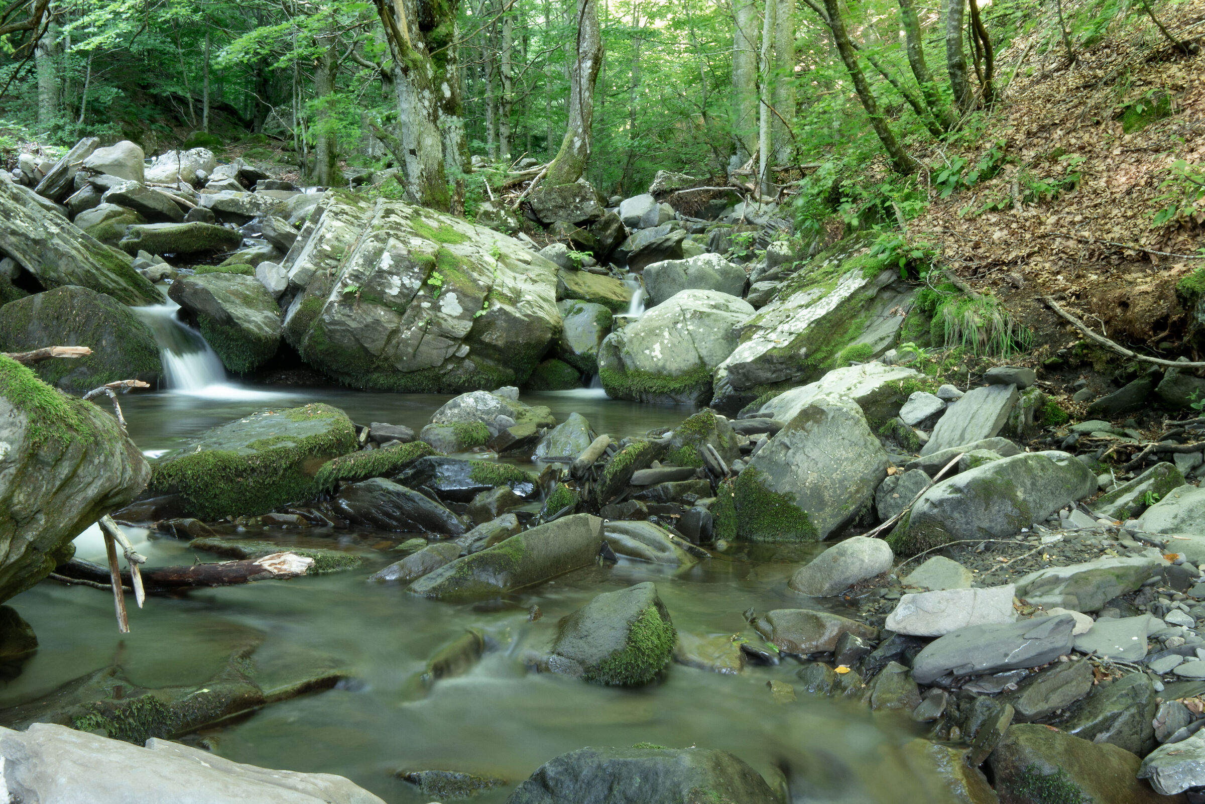 Long exposure on water