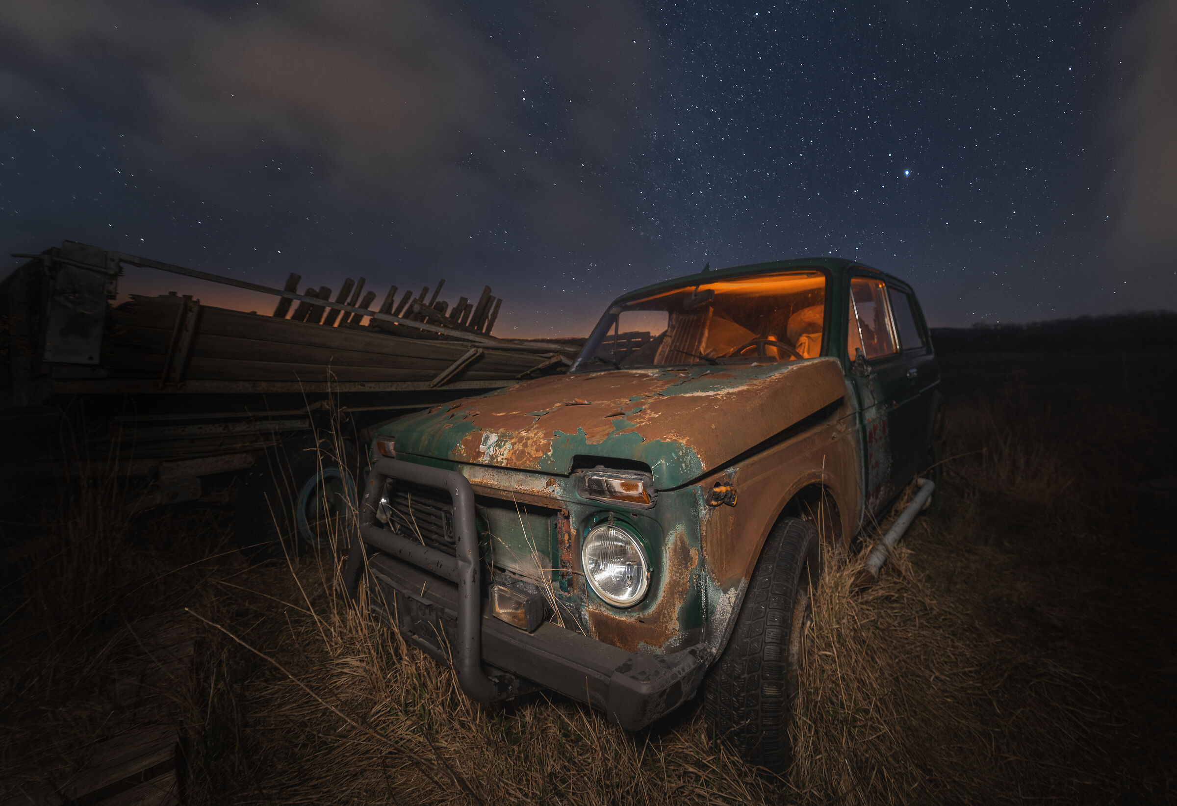 Abandoned car