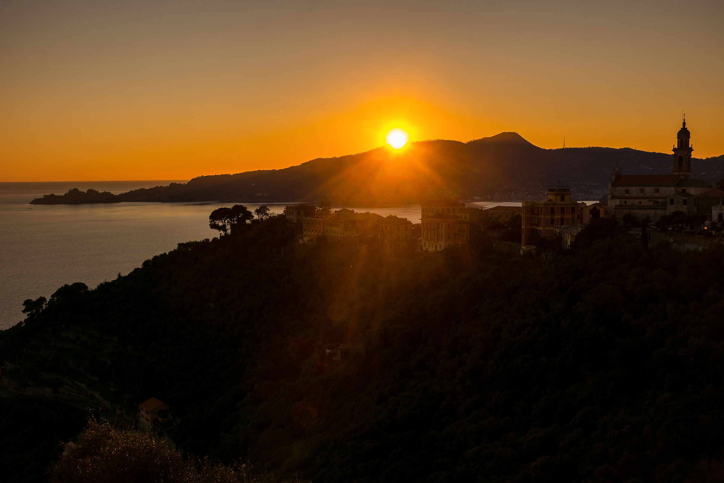 Sunset over Sant'Andrea di Rovereto