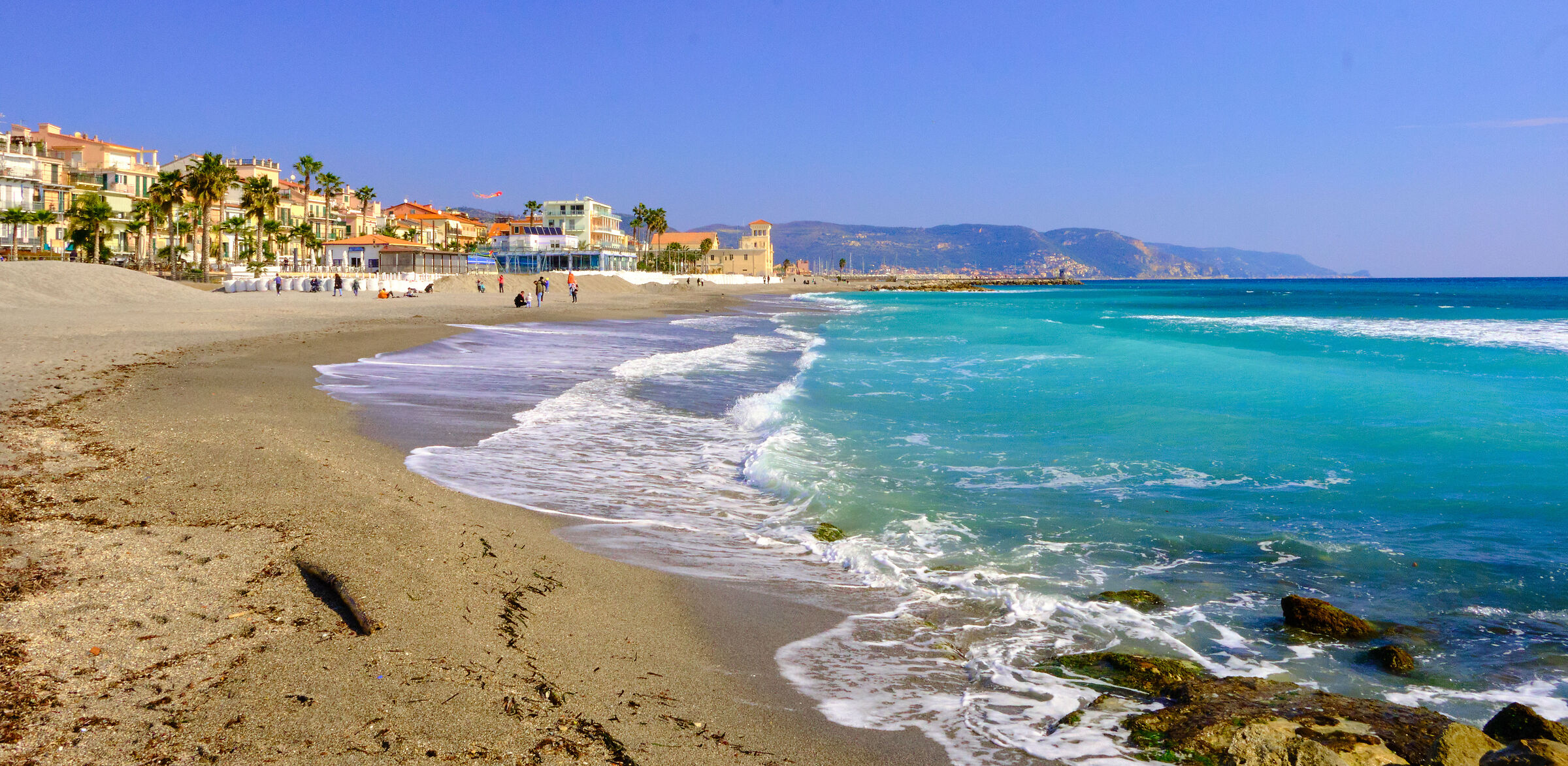 I colori del mare a fine inverno.