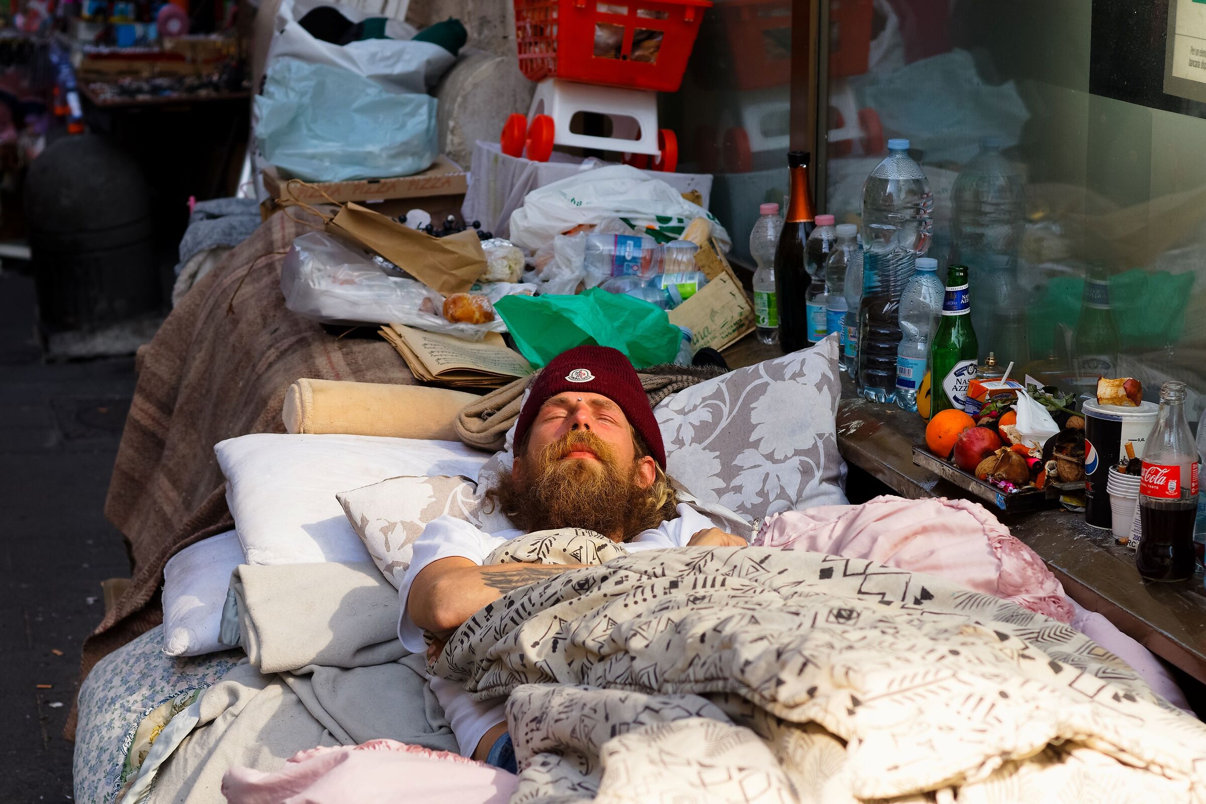 In una strada del centro