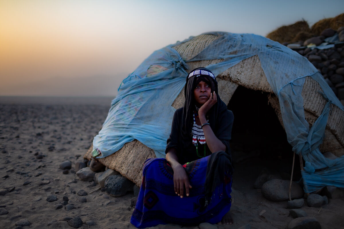 Ragazza afar, dancalia