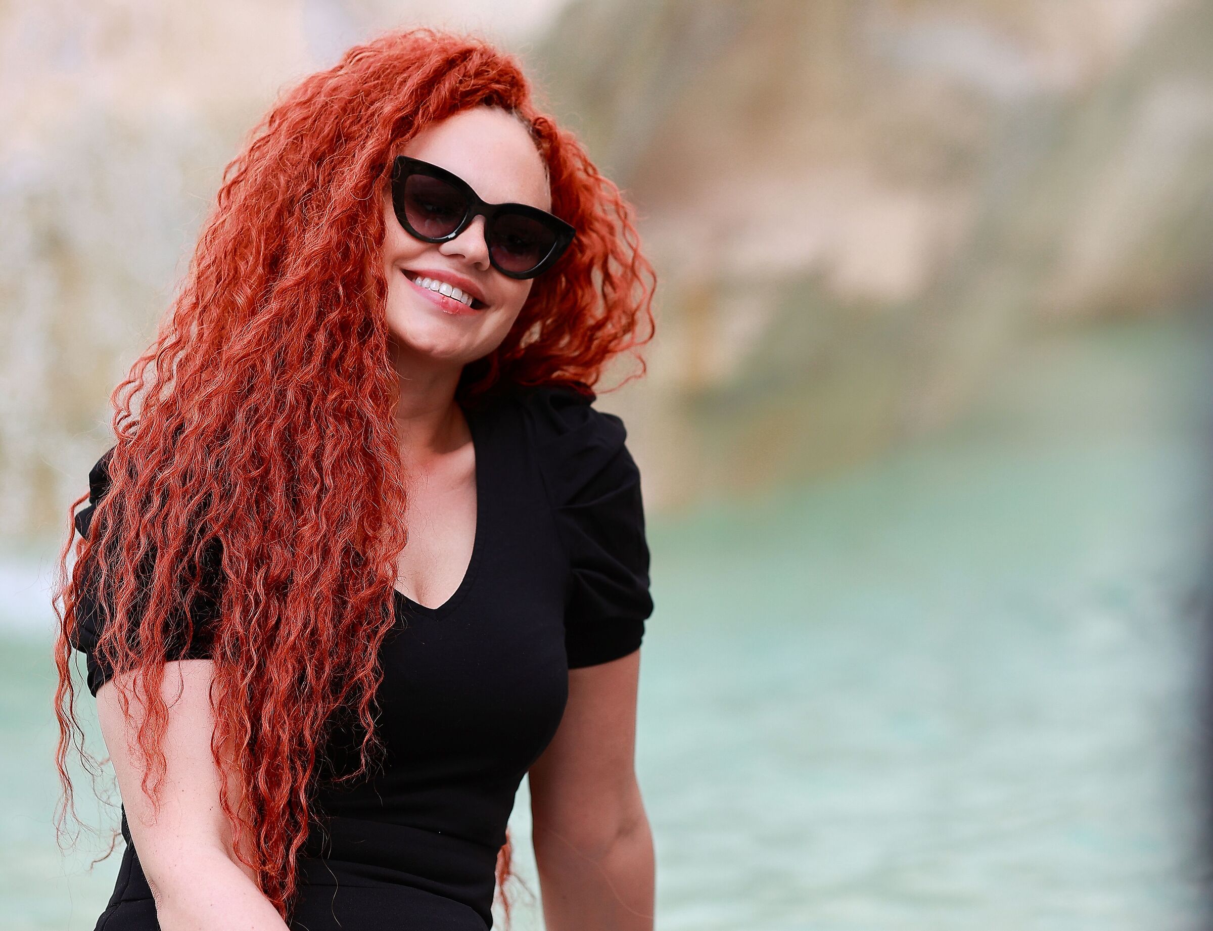 The smile of the redhead