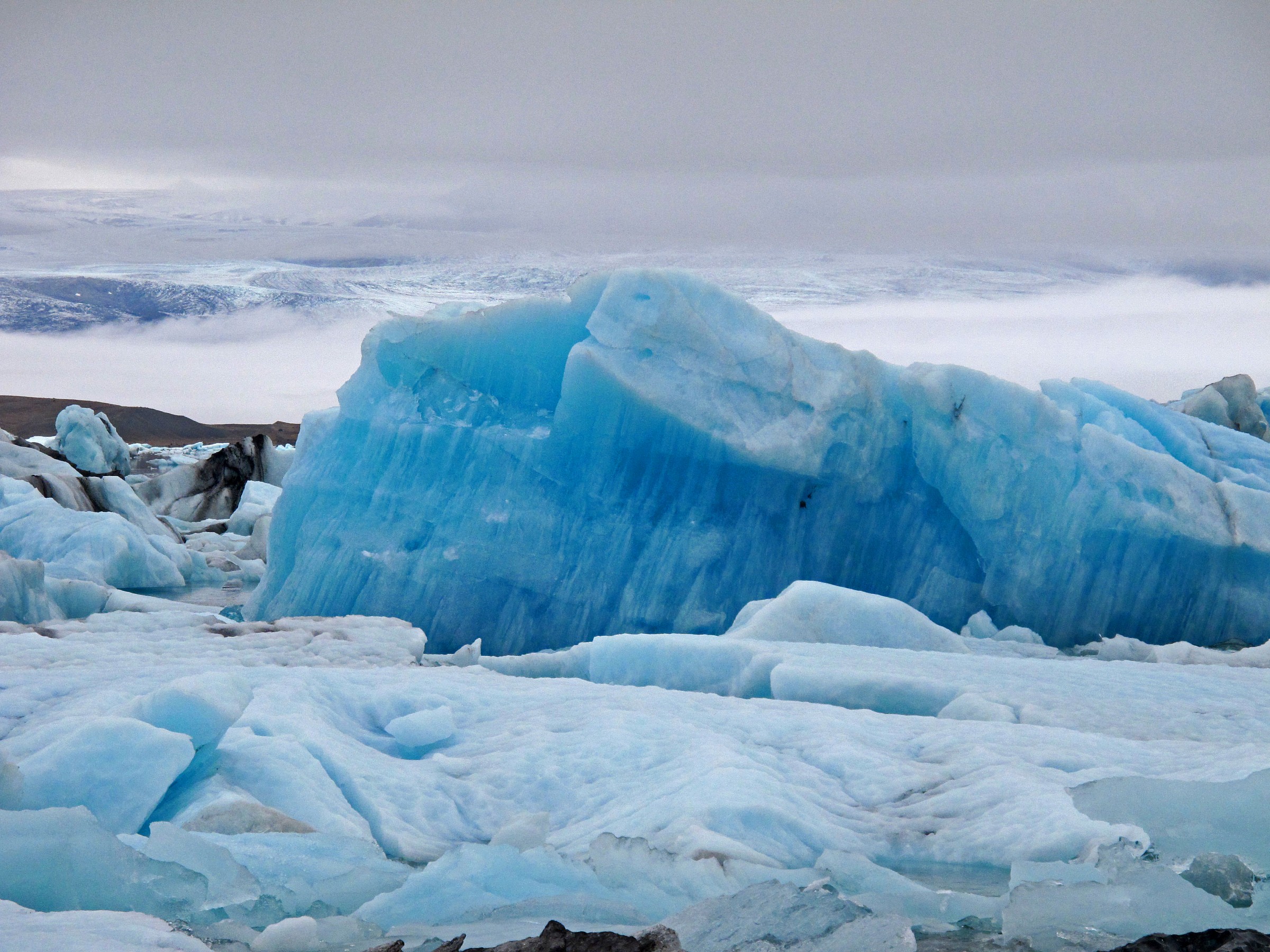 Ghiaccio blu in laguna
