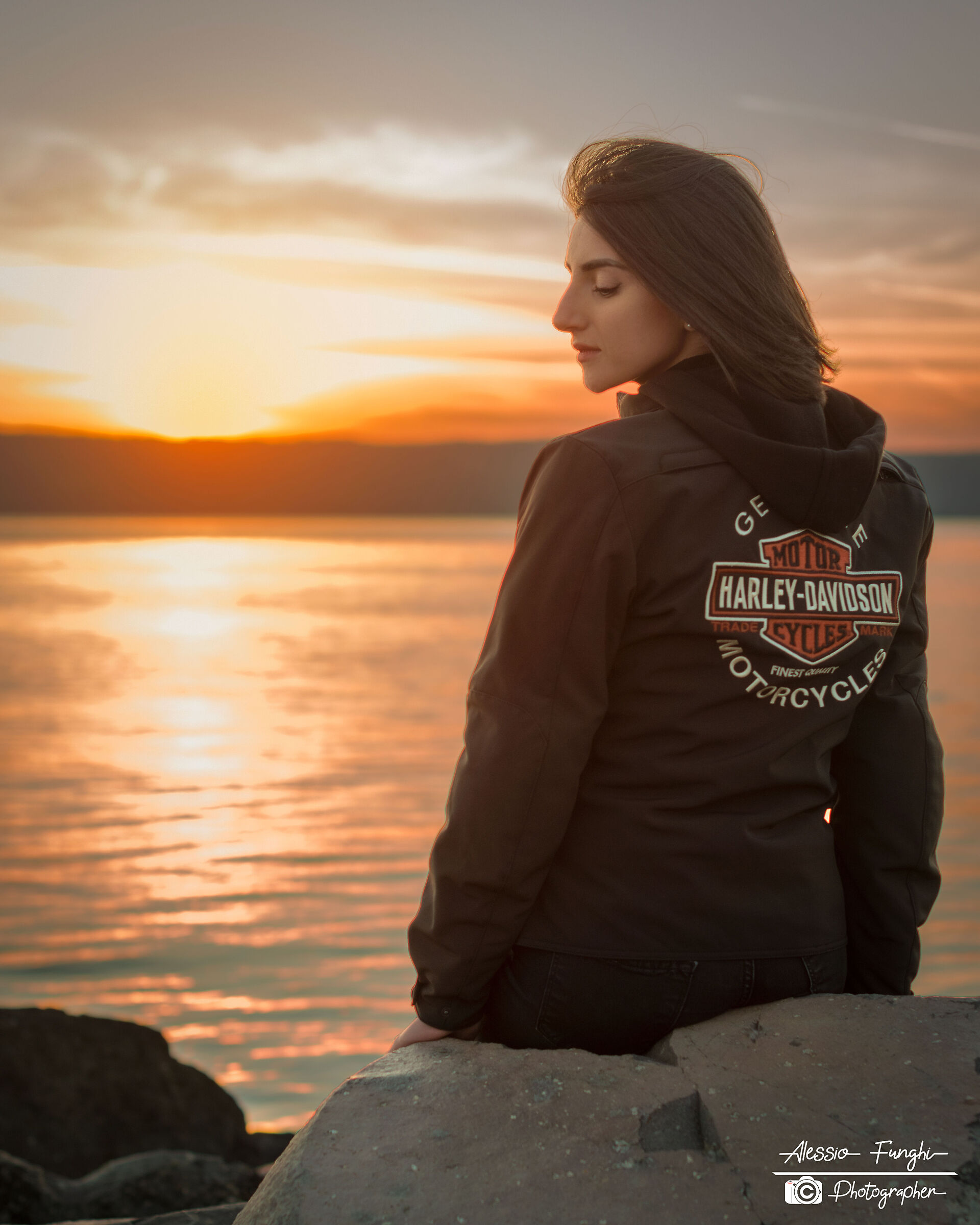 Accarezzata dal tramonto