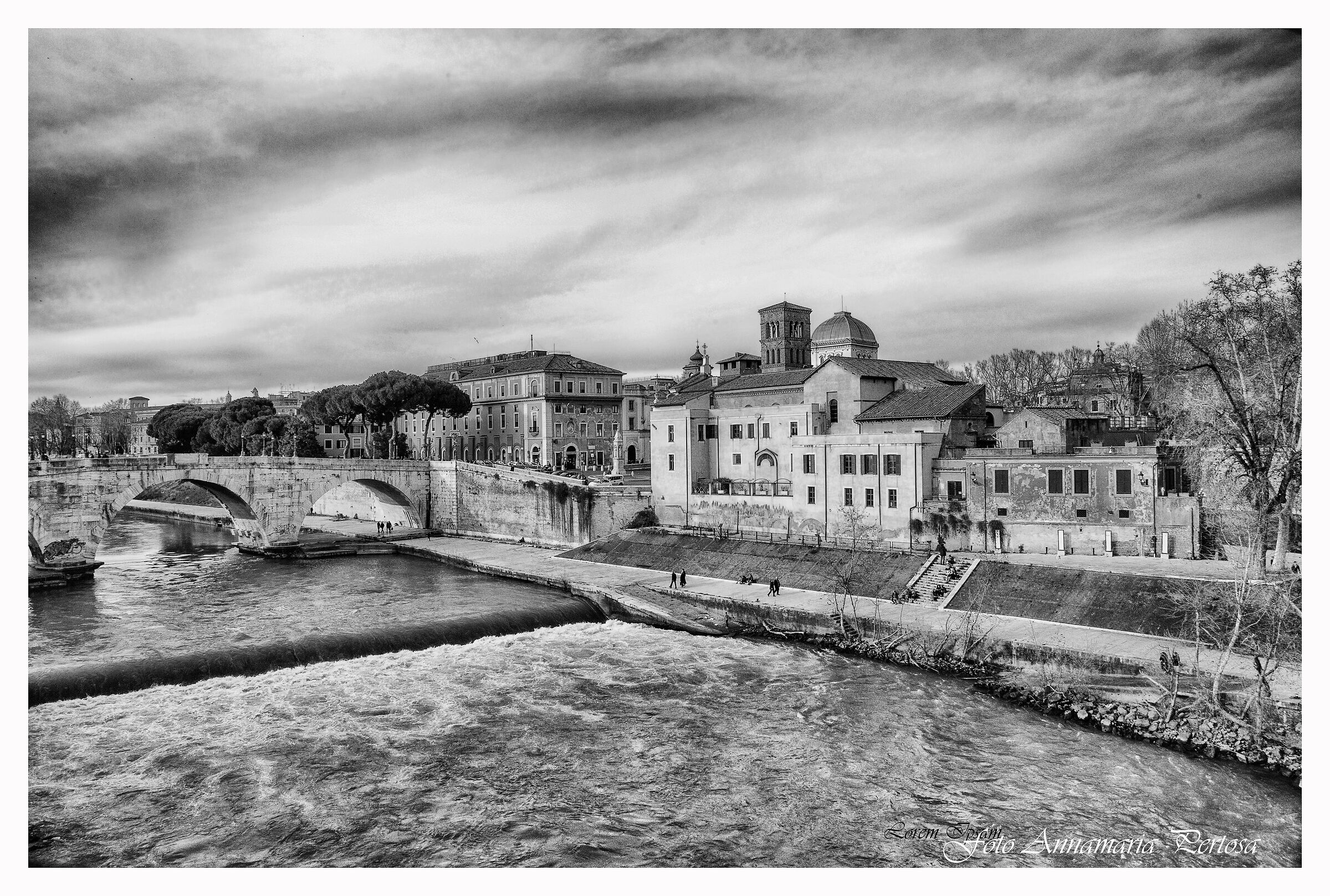 L'Isola Tiberina dal Tevere