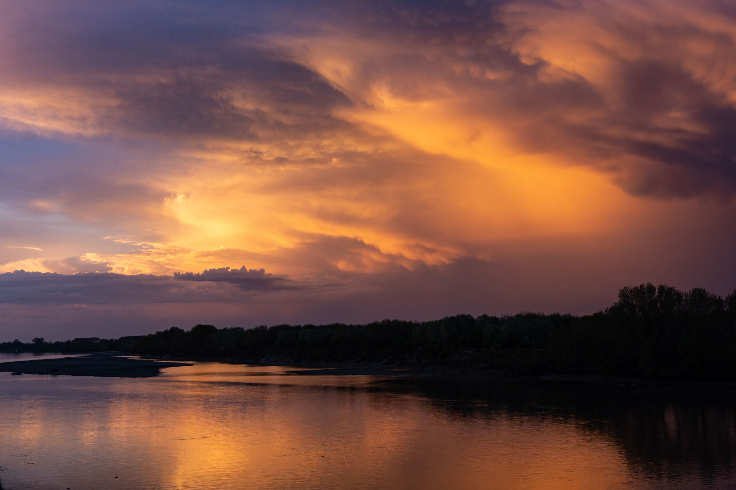Tramonto dopo il temporale.