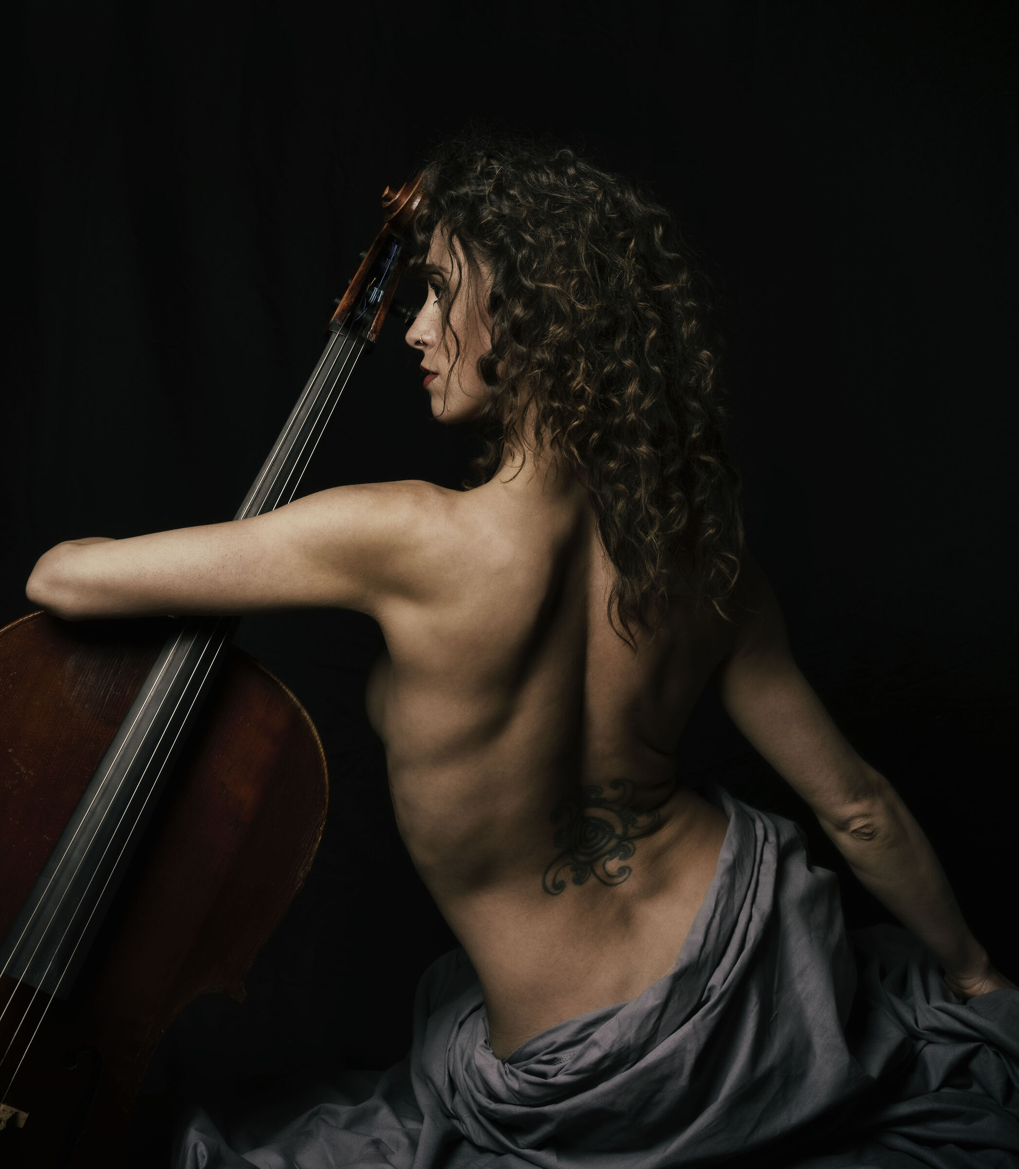 Nudo di violoncello con Rachele