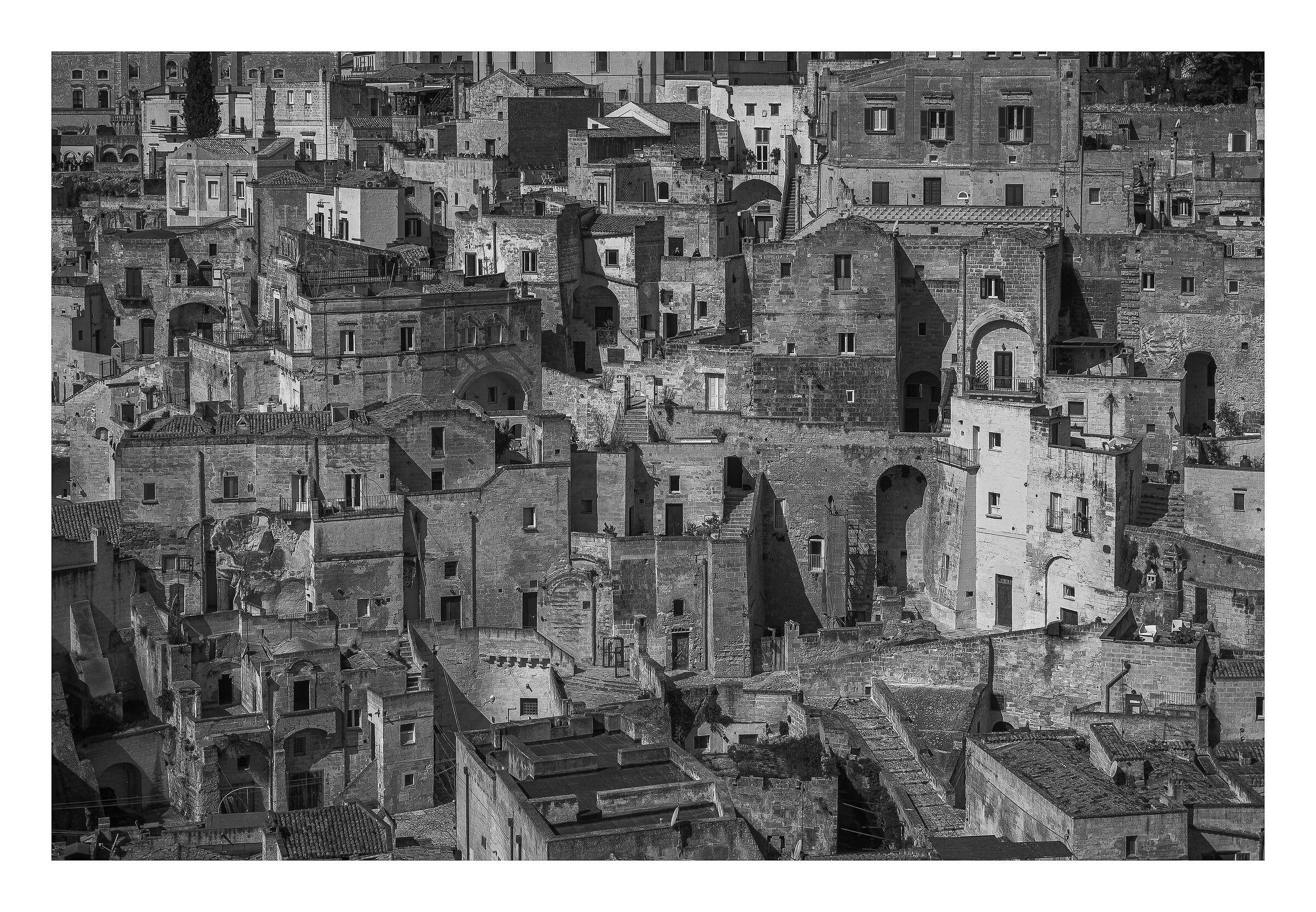 Matera black and white
