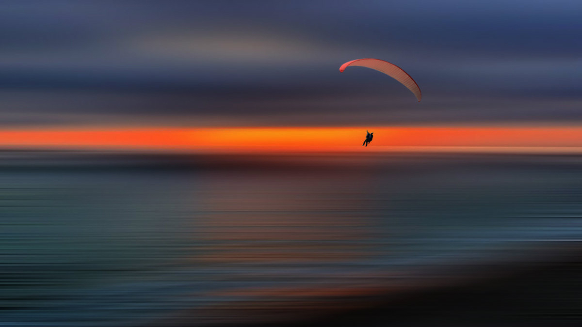 red in the evening...