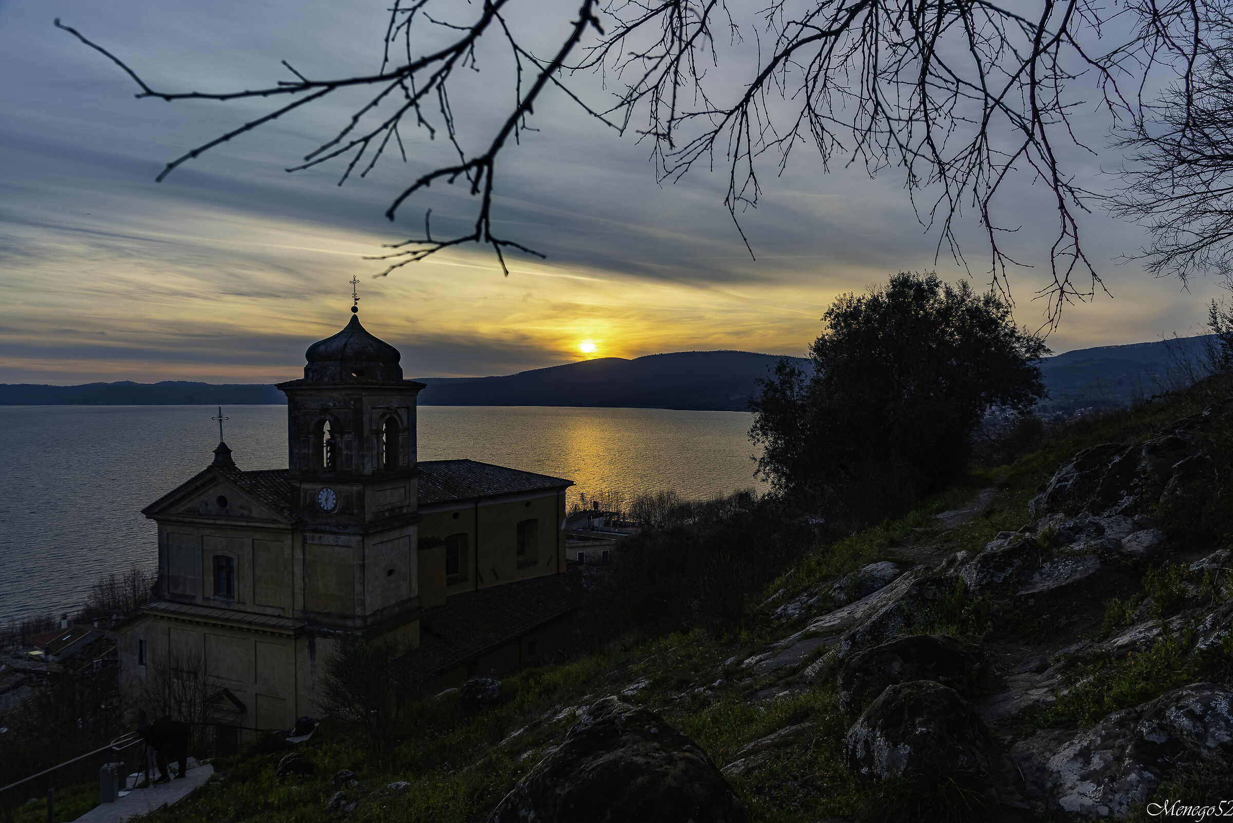 tramonto su Trevignano
