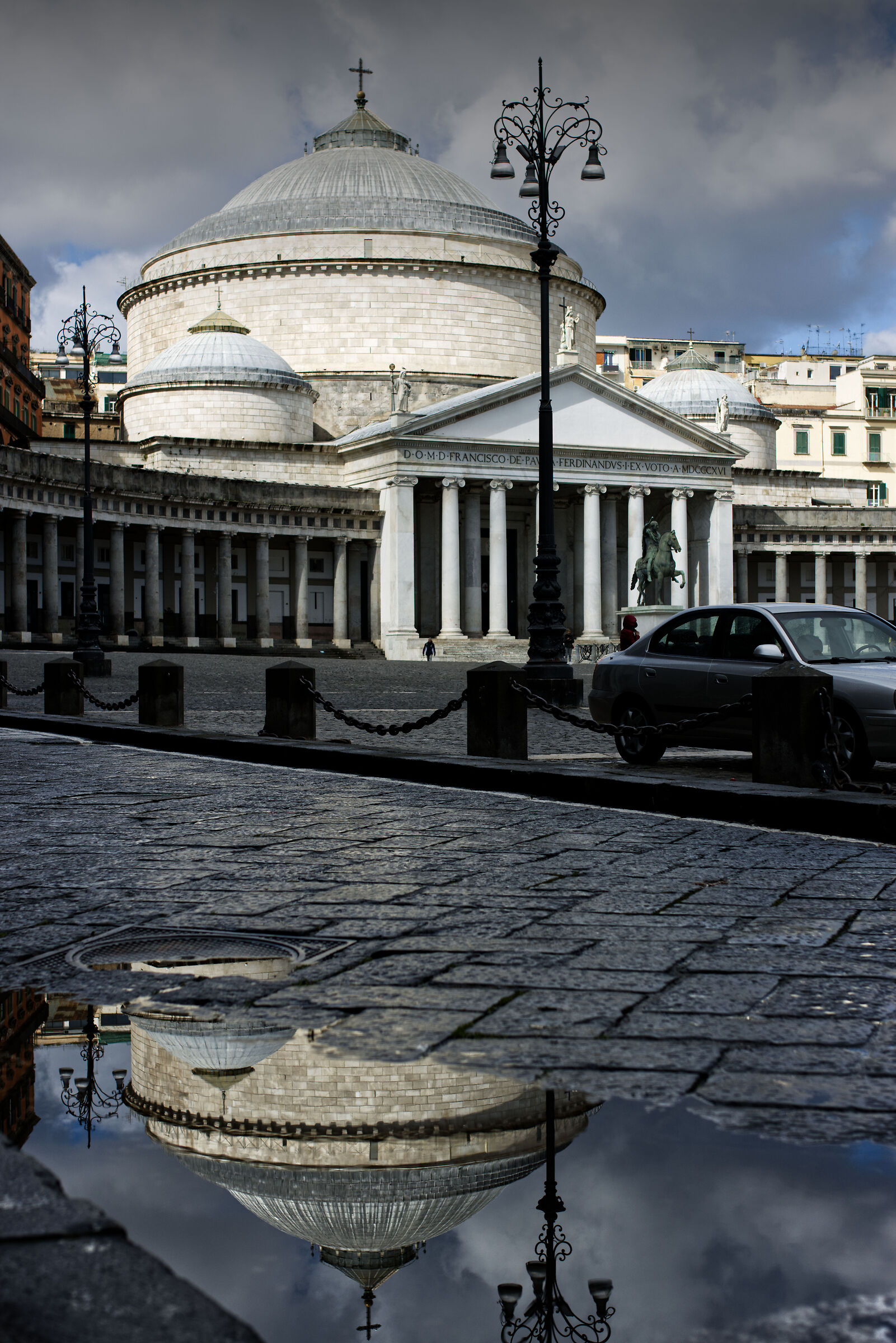 reflected in Piazza del Plebiscito