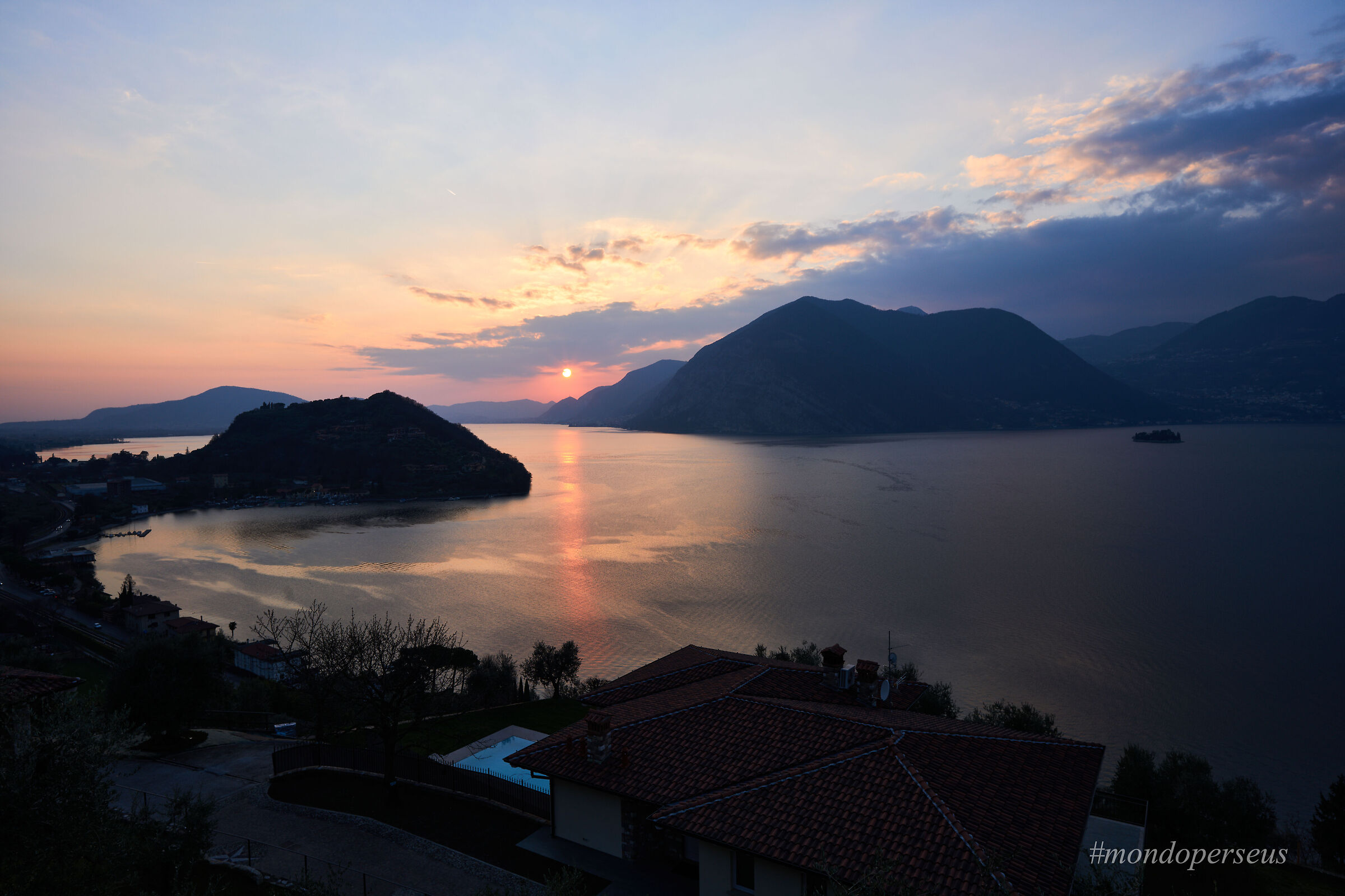 Lake Iseo at sunset1