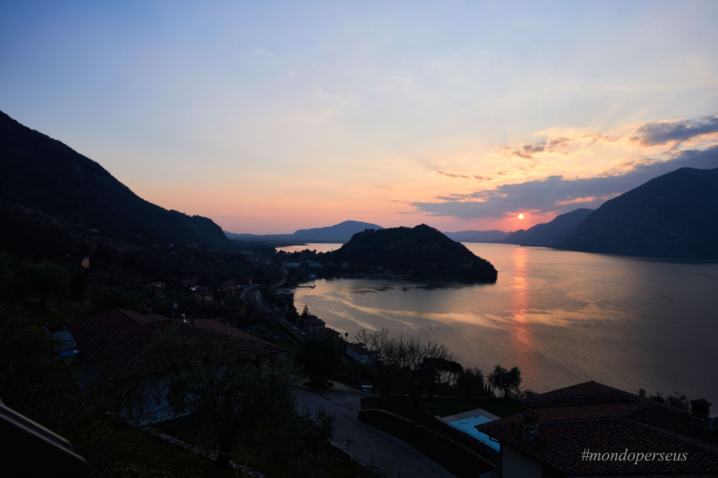 Lake iseo at sunset 2