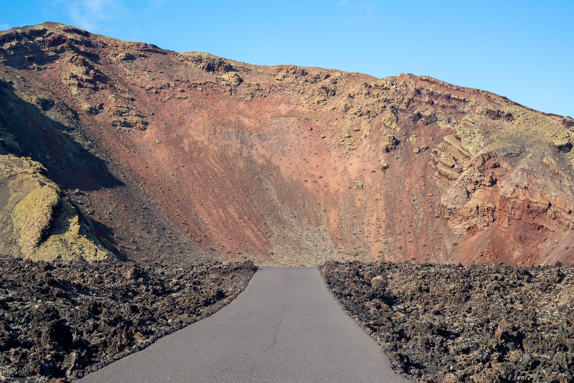 falling into the caldera