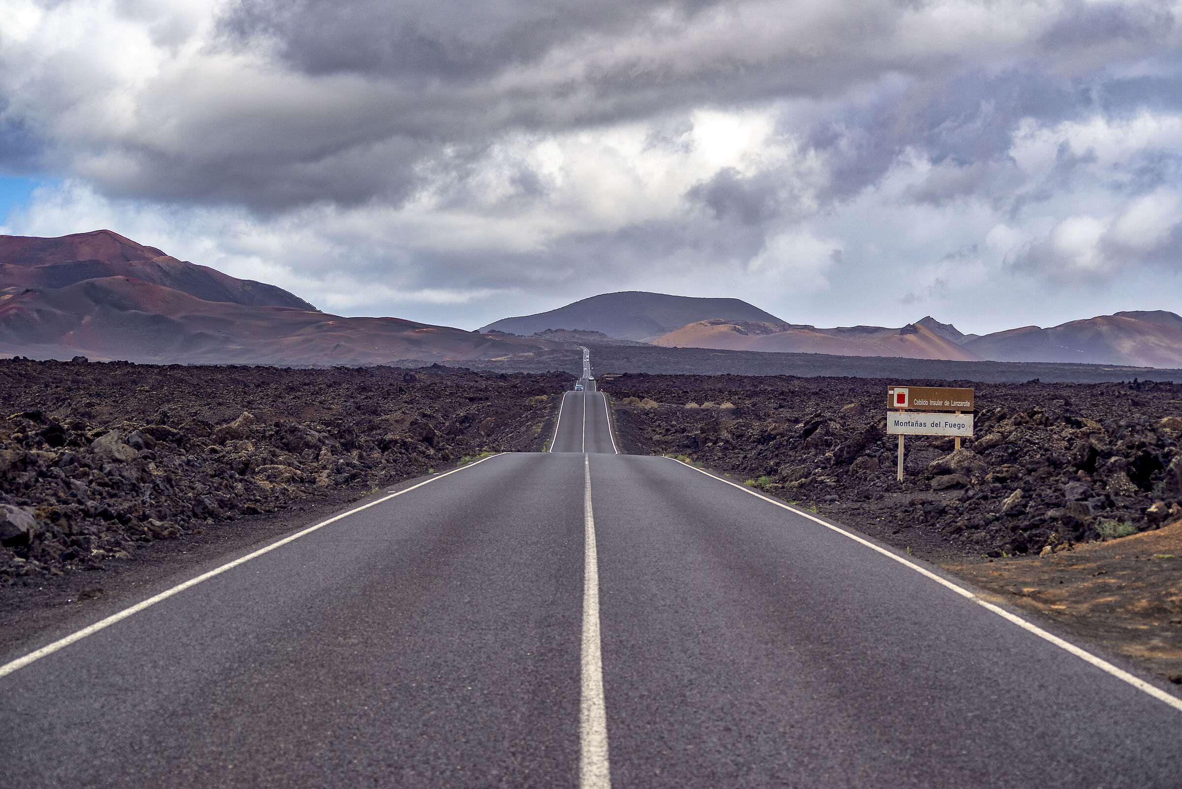 The road to the Montagna de Fuego