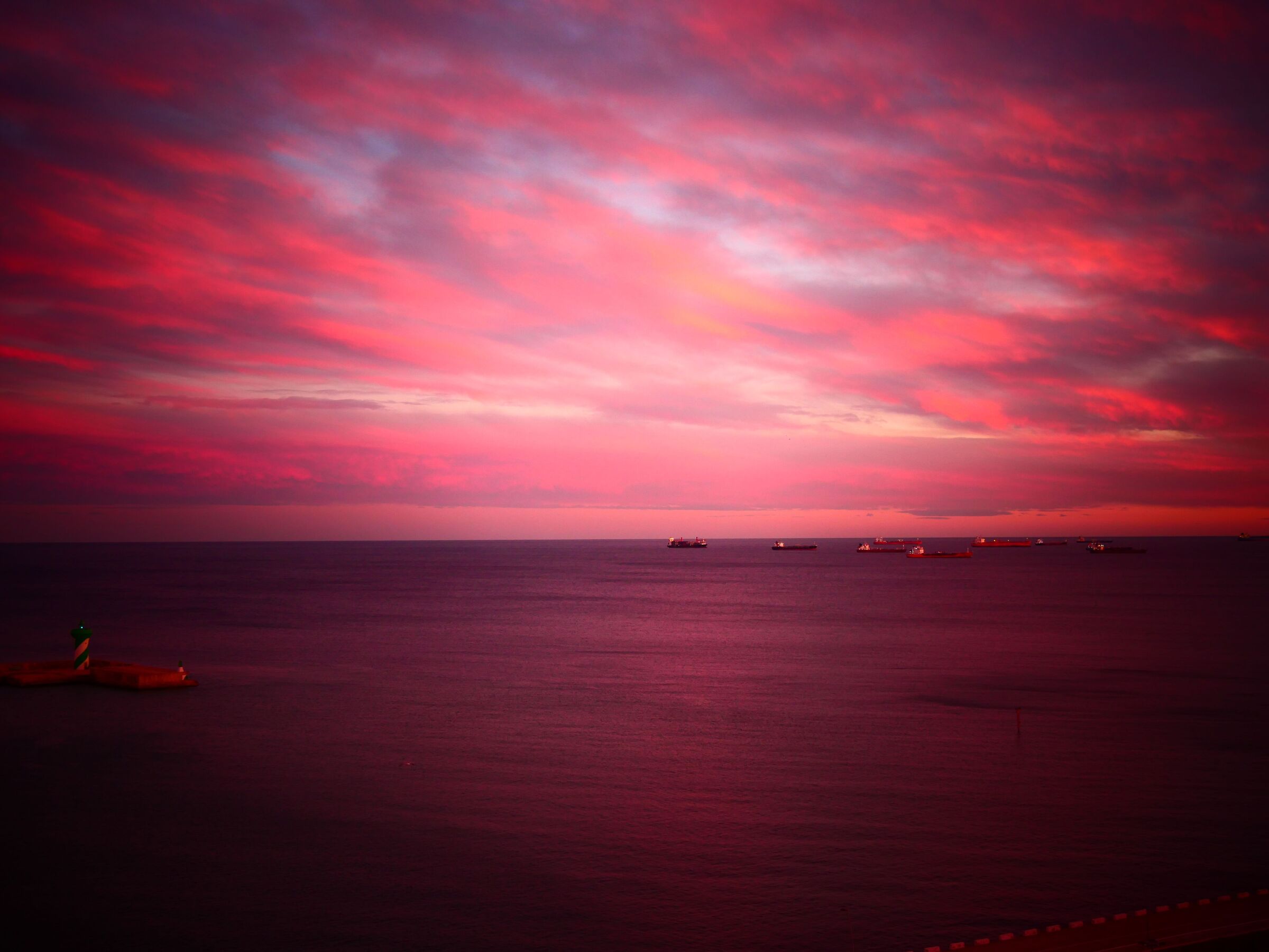 In attesa al tramonto