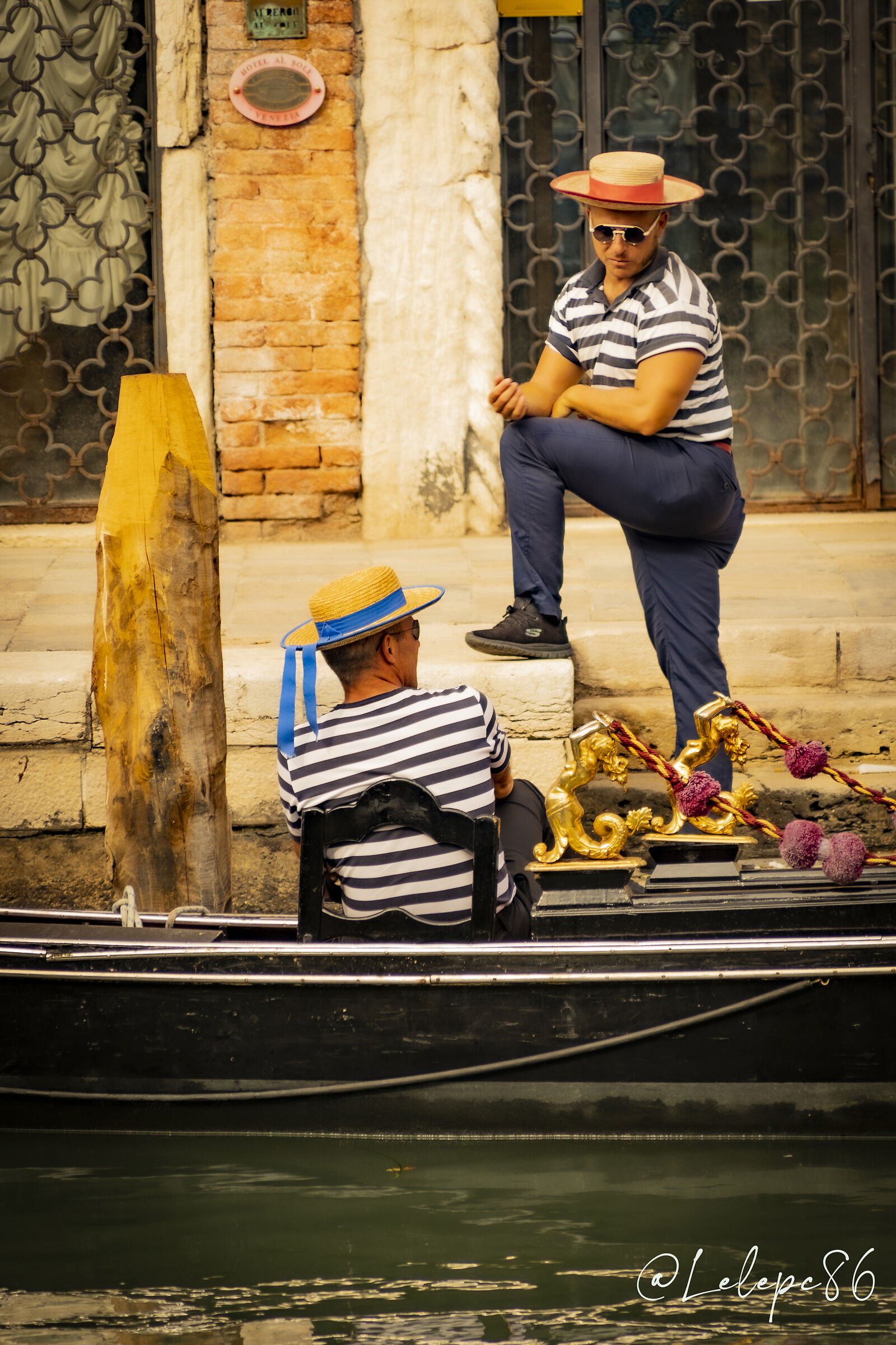 Gondolieri a Venezia