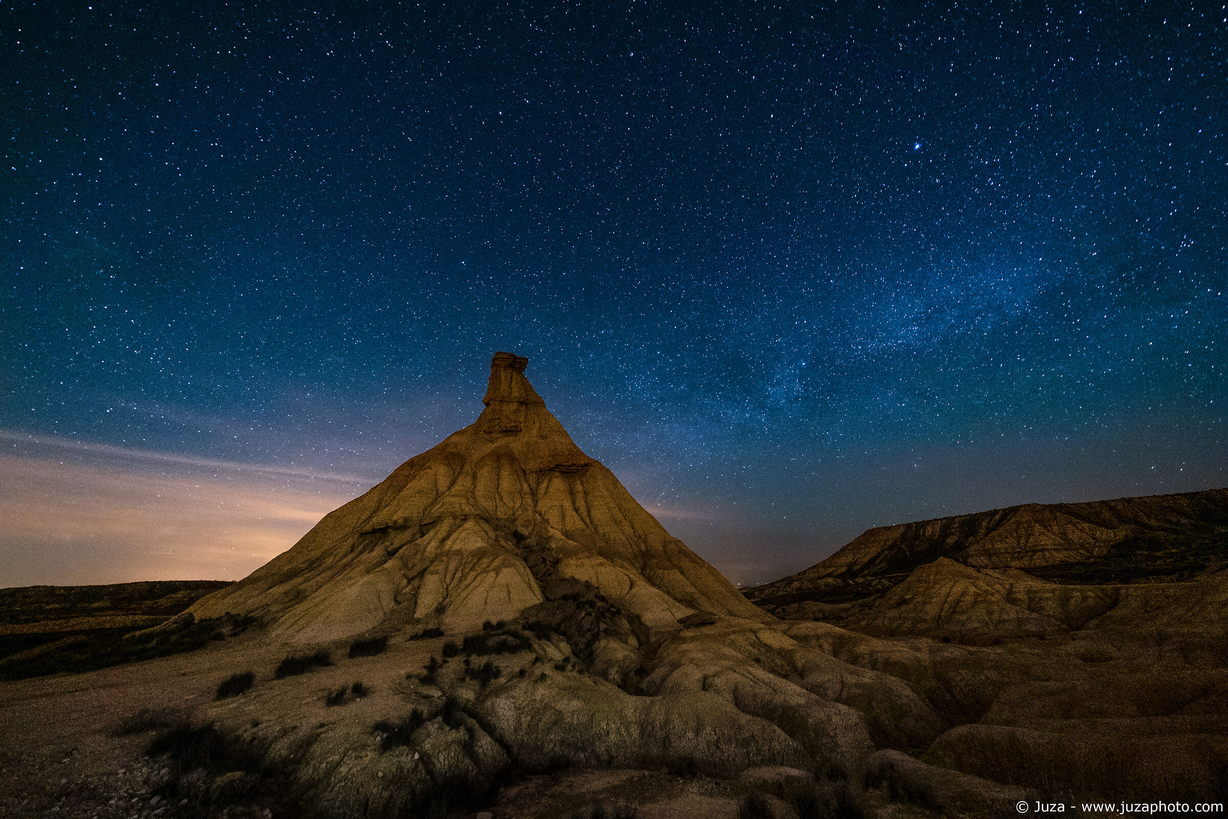 The night in the Bardenas
