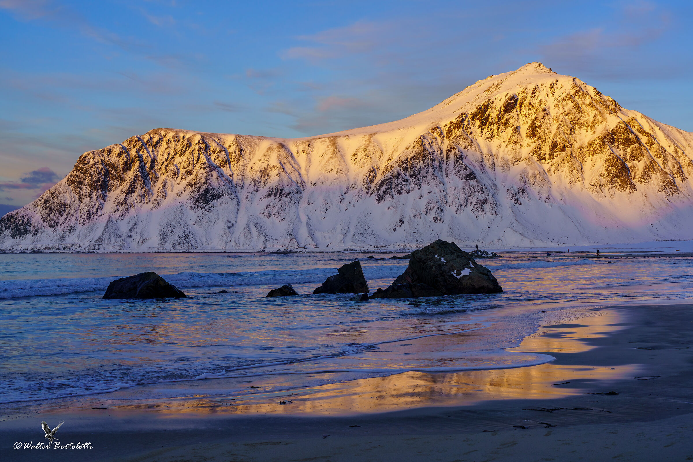 tramonto a Skagsanden beach