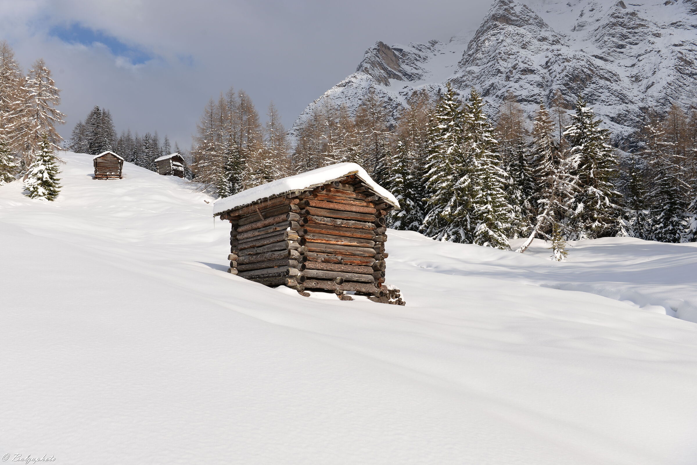 Fienili di montagna in Val Badia Loc. La Valle