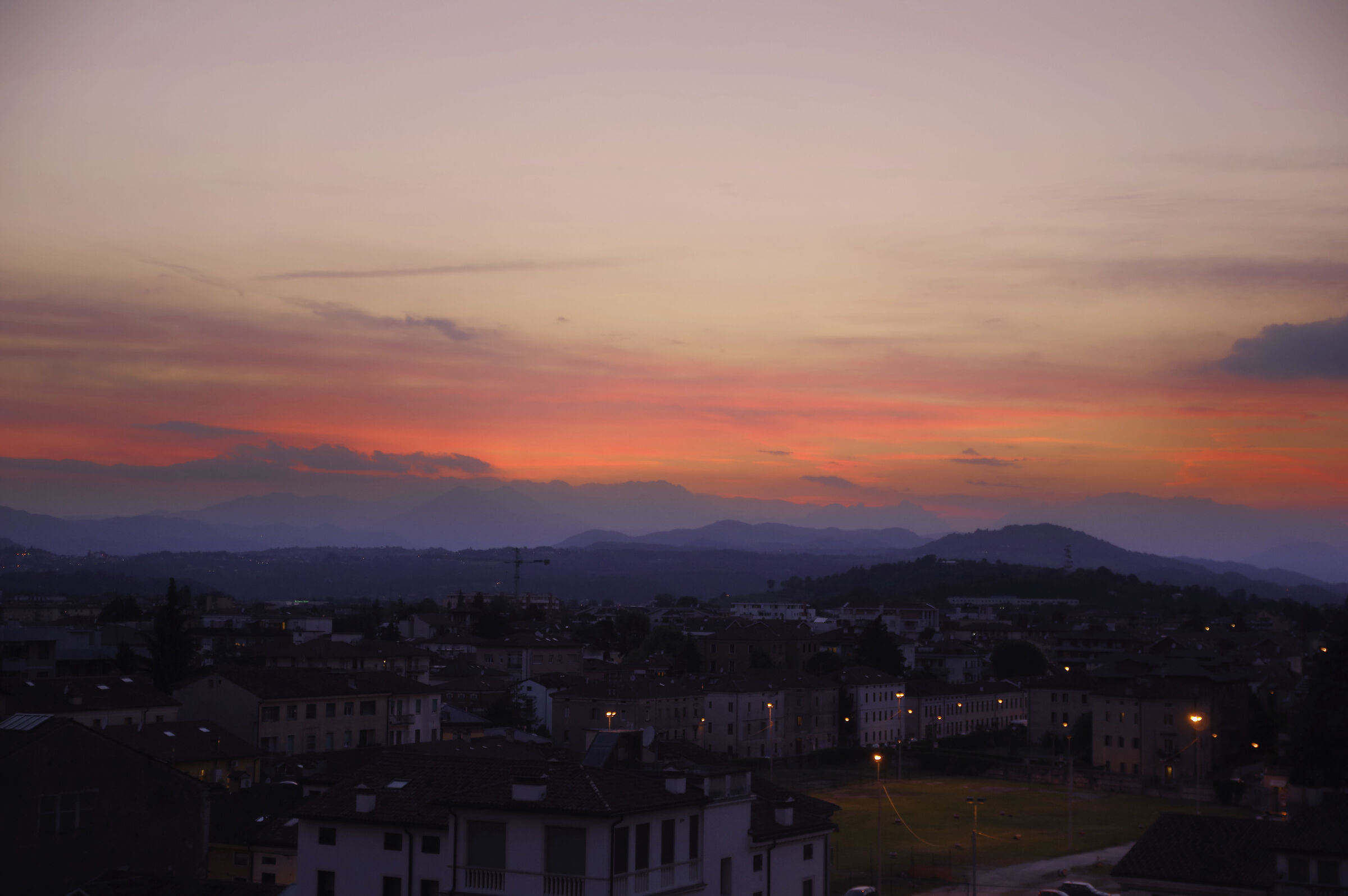 Twilight over the city
