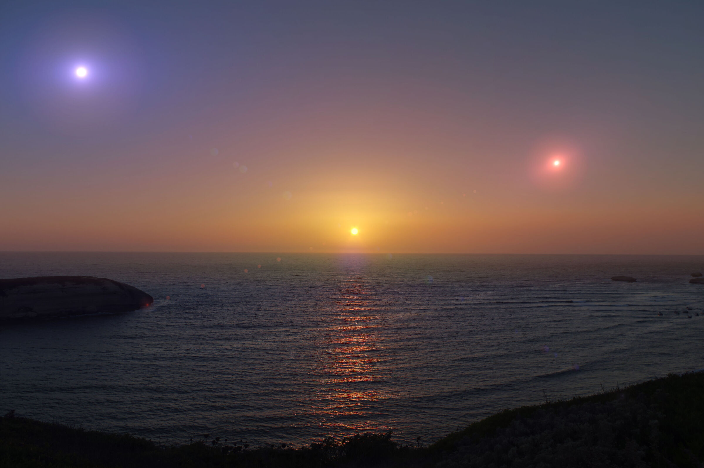 Sunset on another planet