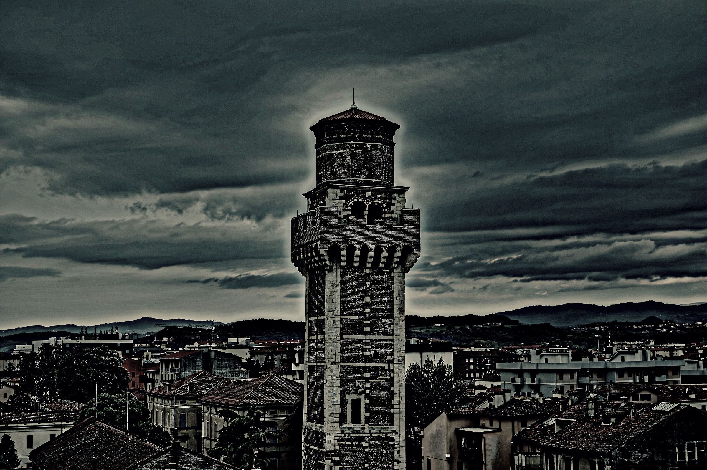 Bell tower almost B&W