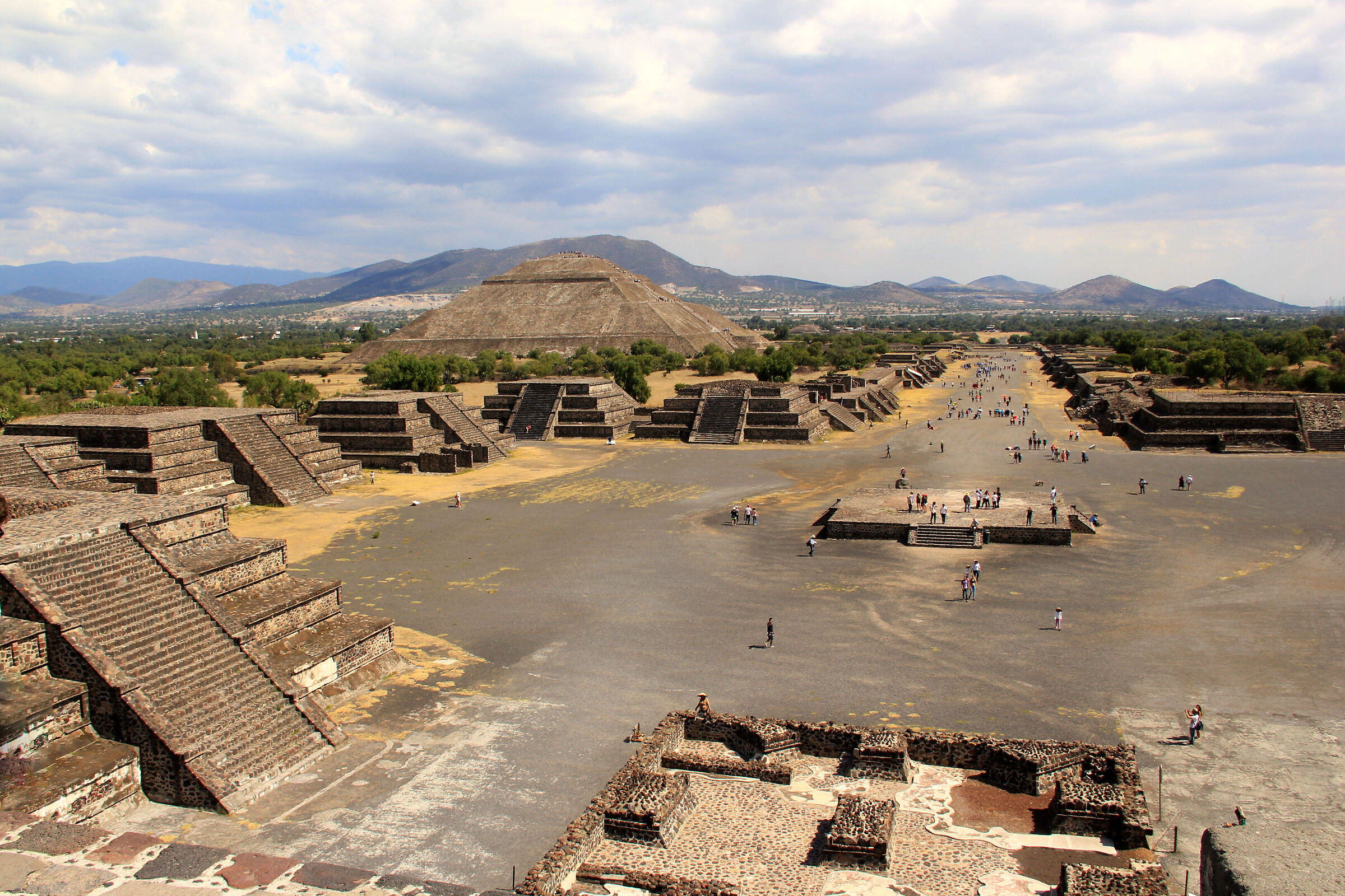 Teotihuacan - vista dalla Piramide della luna