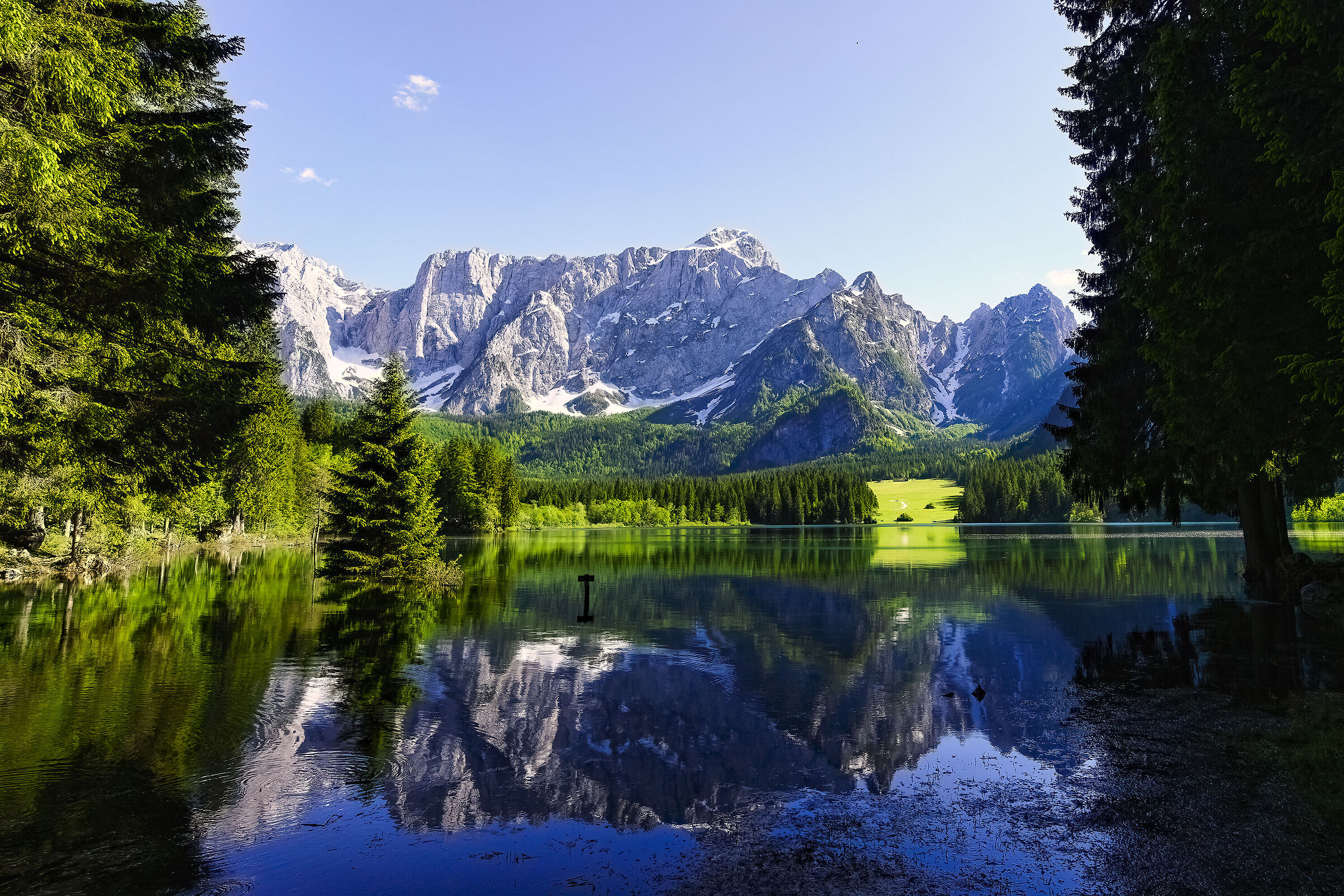 Fusine ed il Mangart