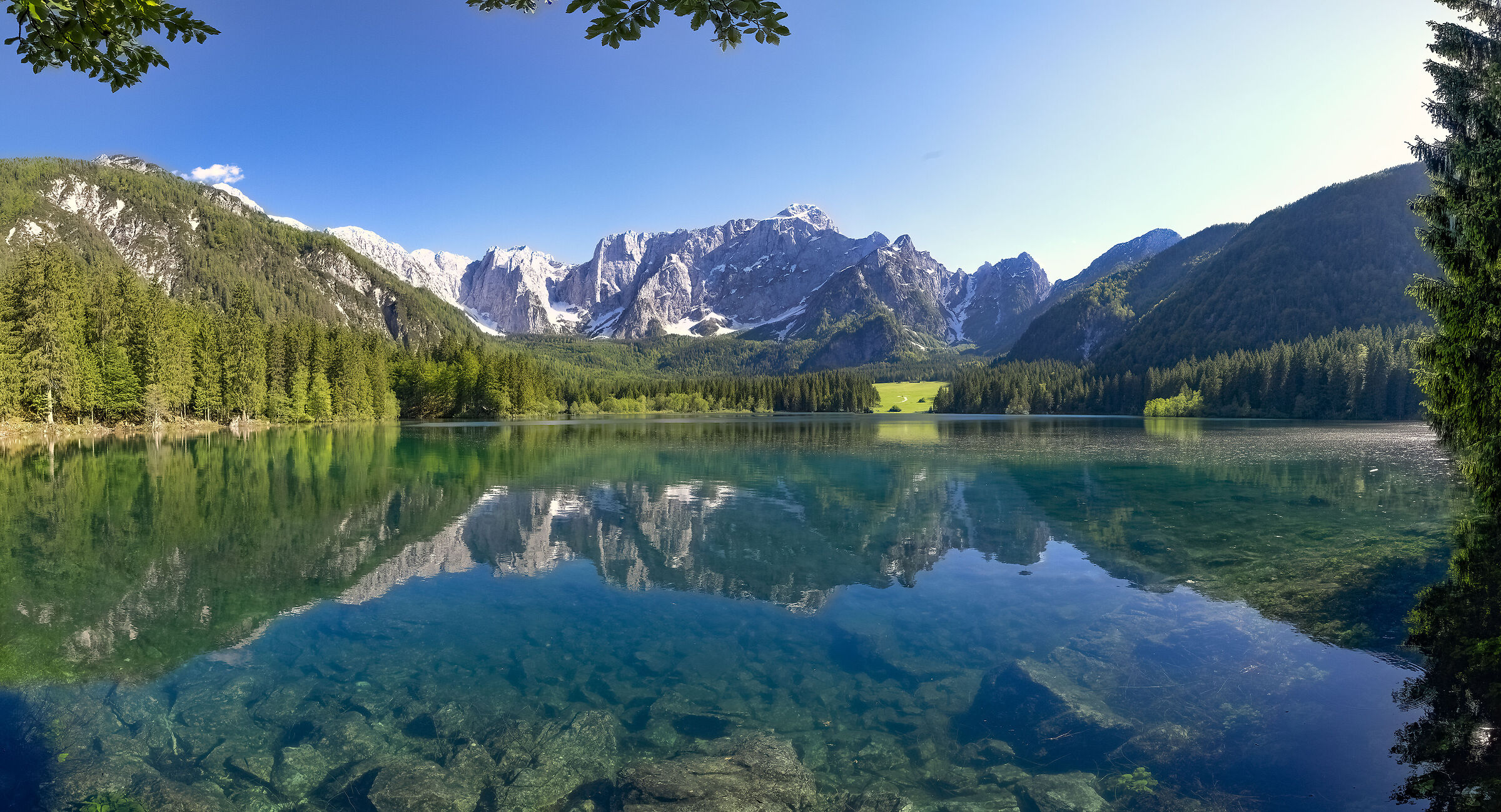 Fusine ed il Mangart