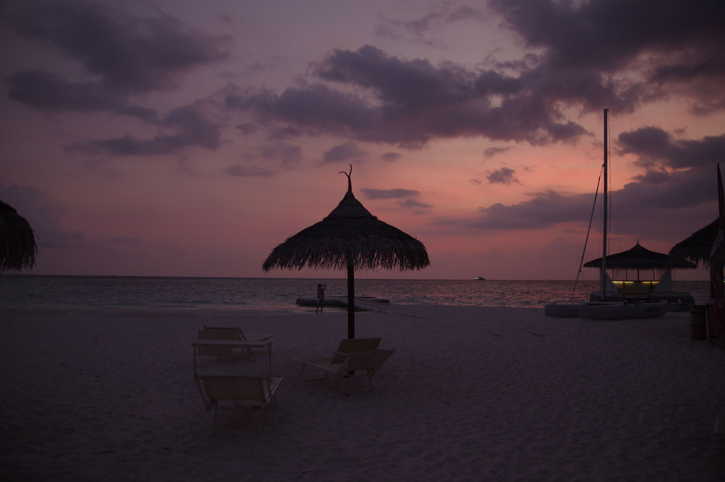 Sunset in the Maldives