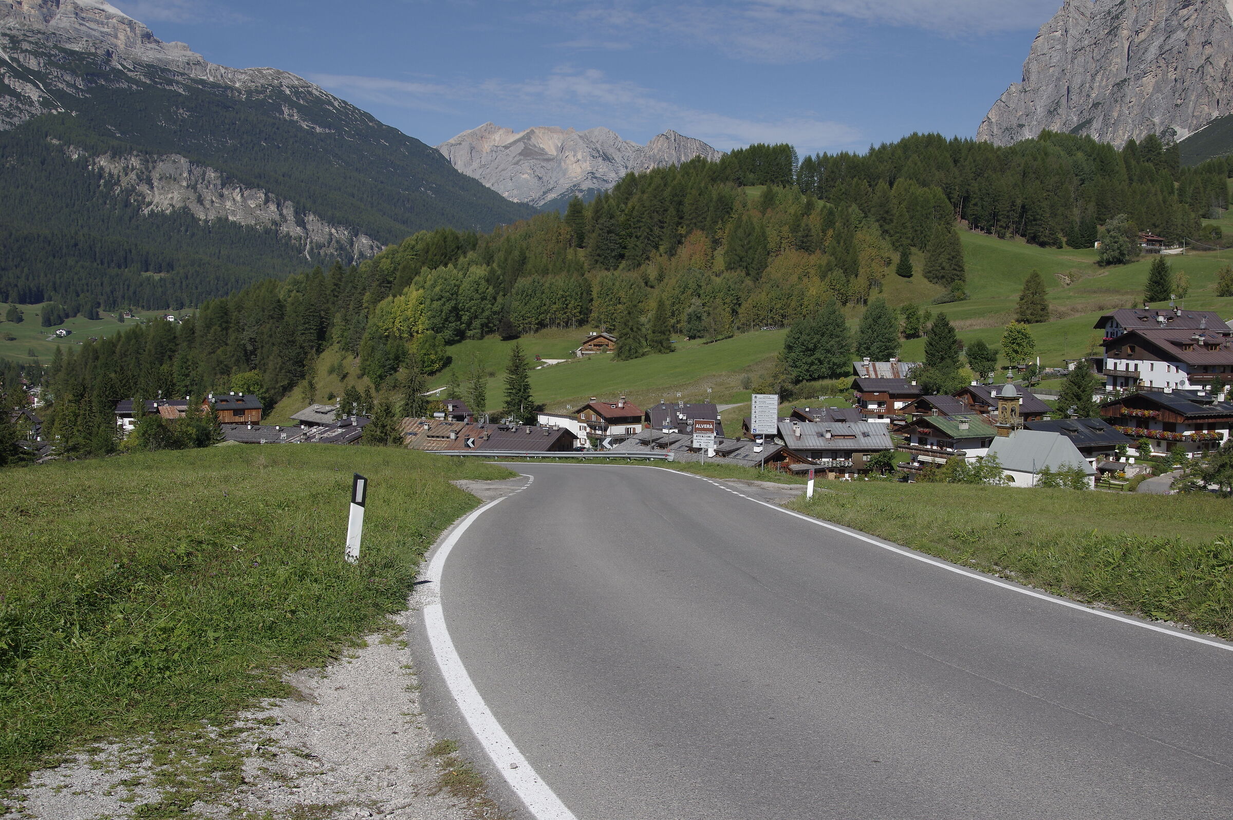 Glimpse of mountains